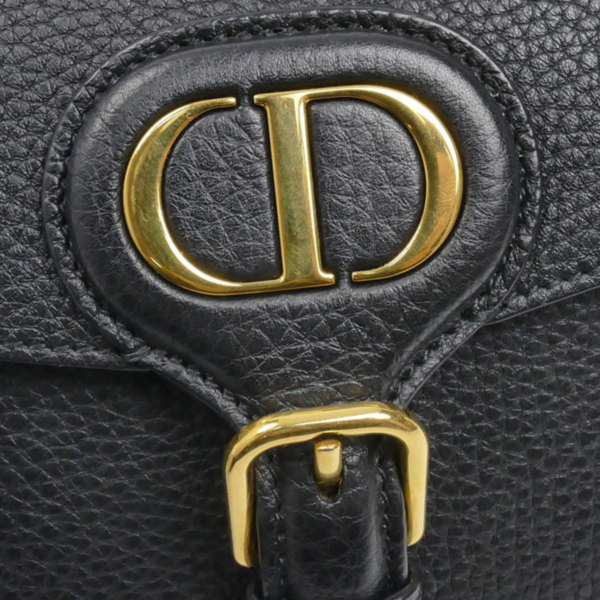Christian Dior Black Leather Shoulder Bag (Pre-Owned)