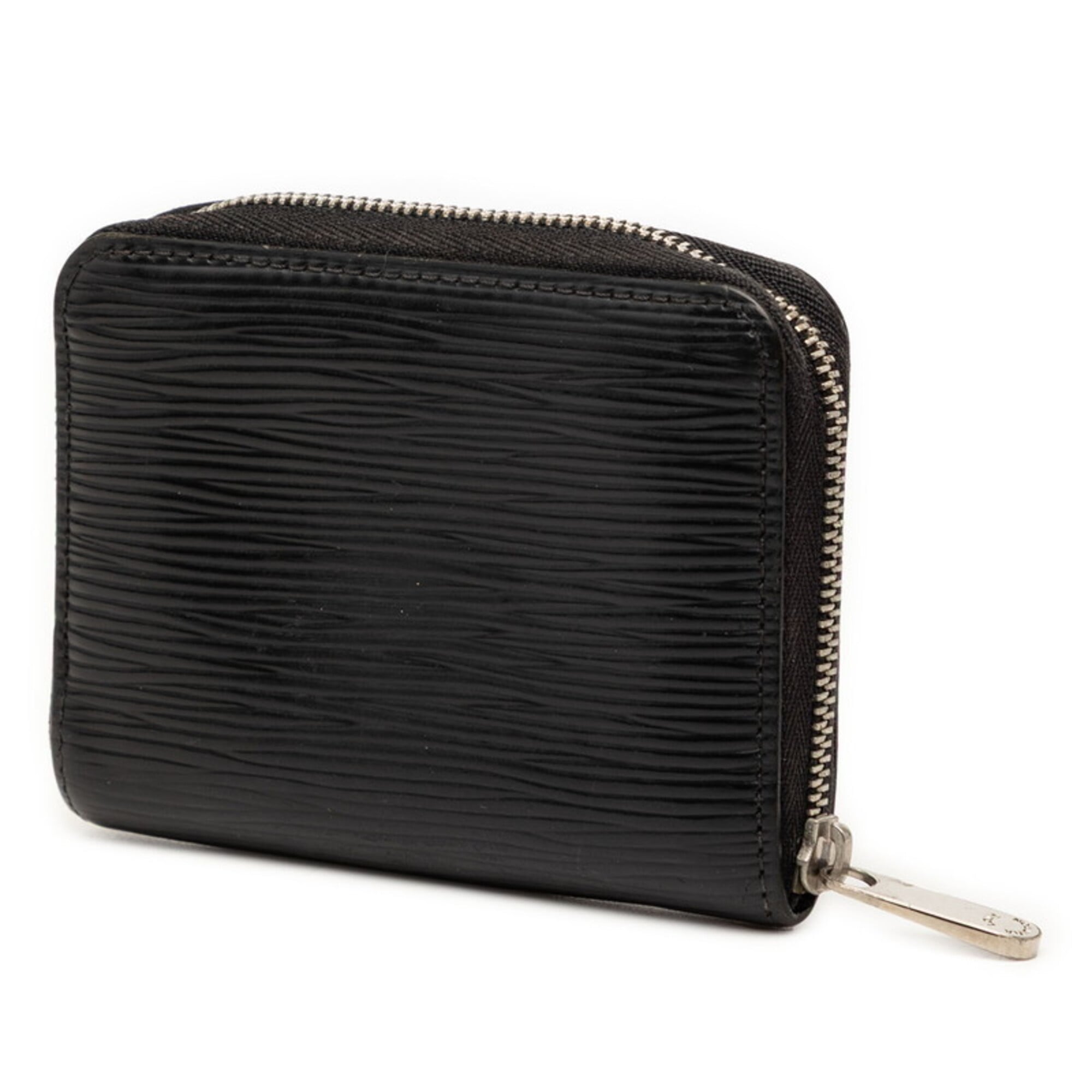 Louis Vuitton Black Noir Leather Coin Purse/Coin Case (Pre-Owned)