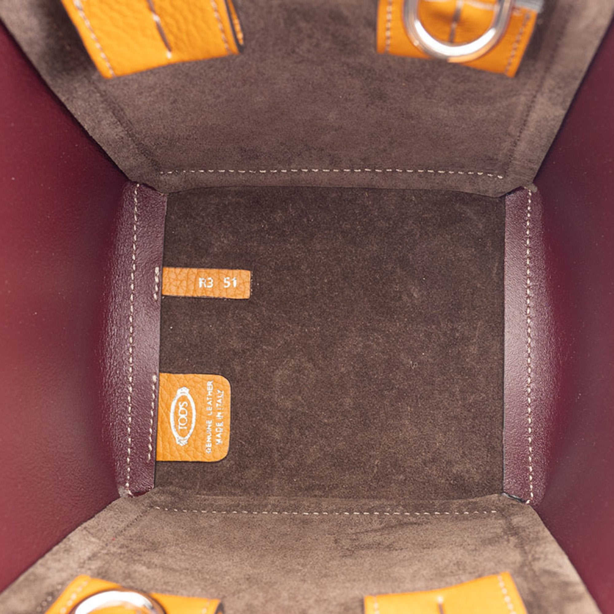 Tod's Orange Leather Tote Bag (Pre-Owned)