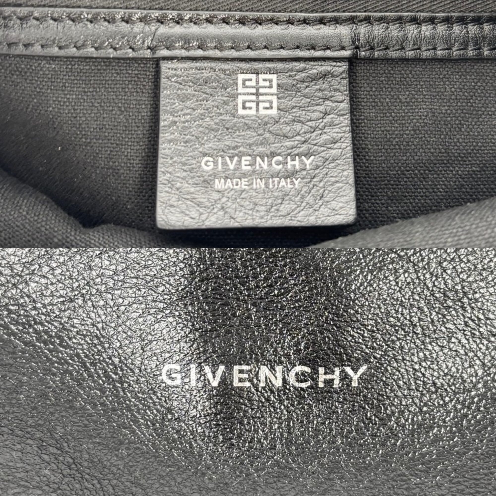 Givenchy Black Leather Handbag Shoulder Bag (Pre-Owned)