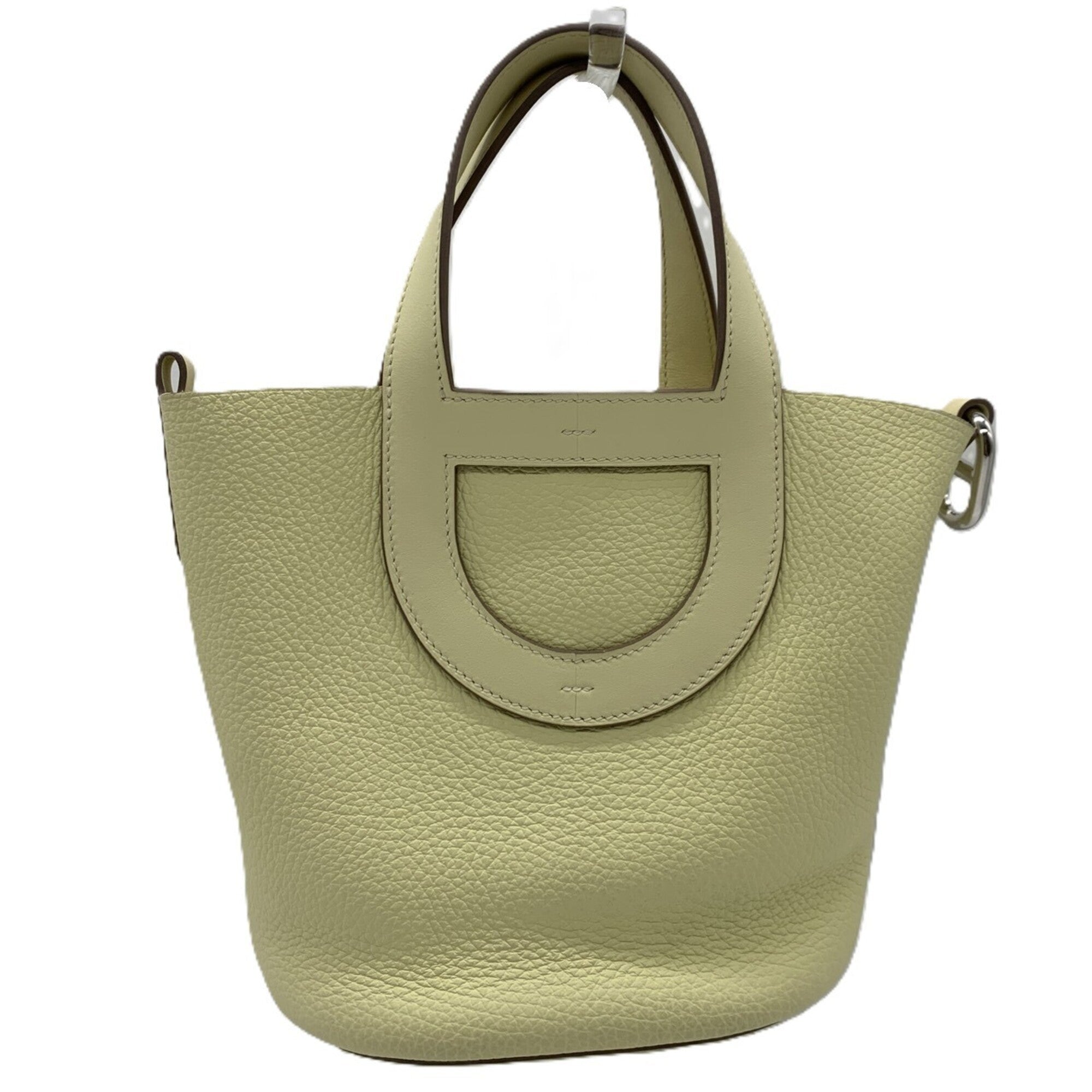 Hermes Yellow Taurillon Clemence Leather Handbag (Pre-Owned)