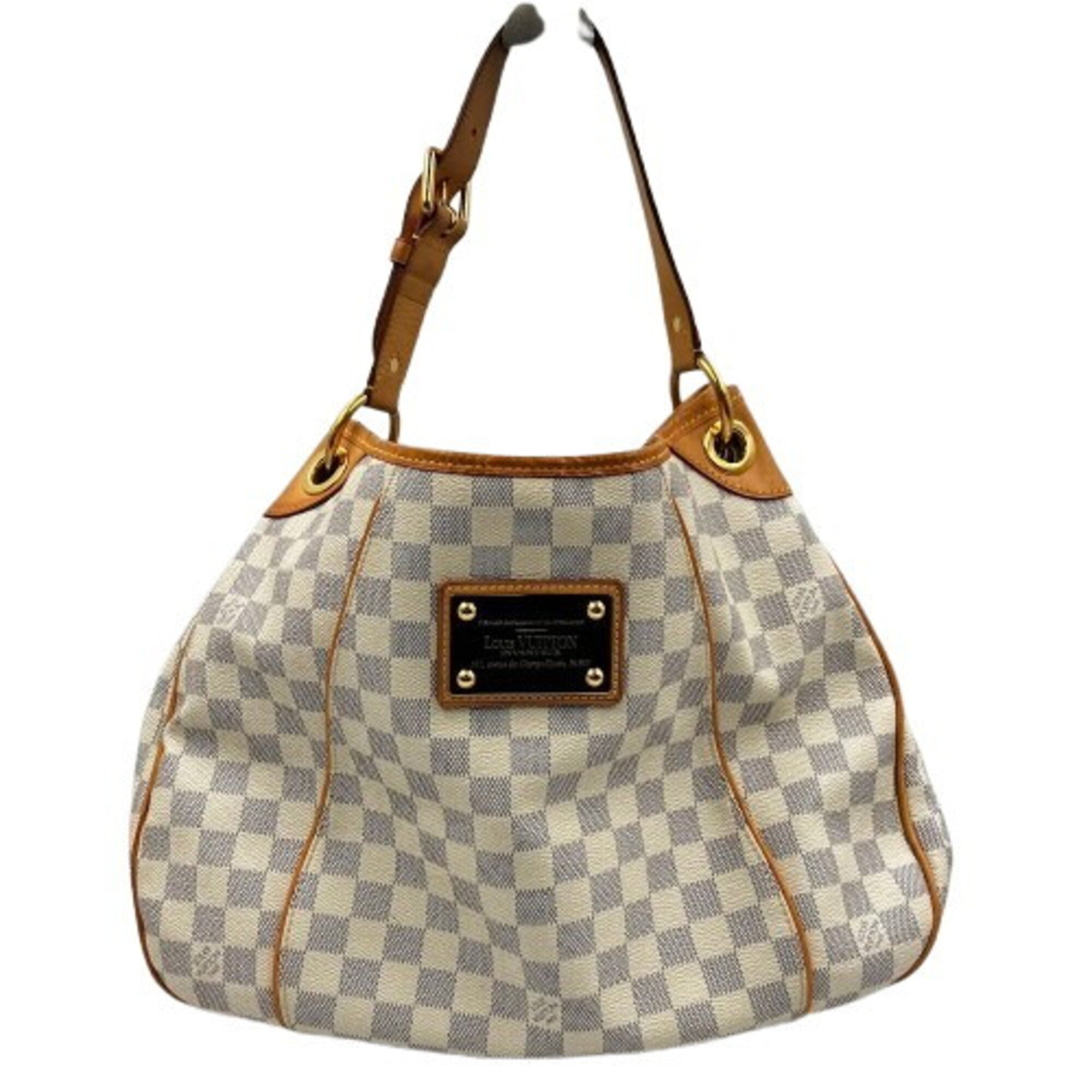 Louis Vuitton Damier Azur White Pvc Shoulder Bag (Pre-Owned)