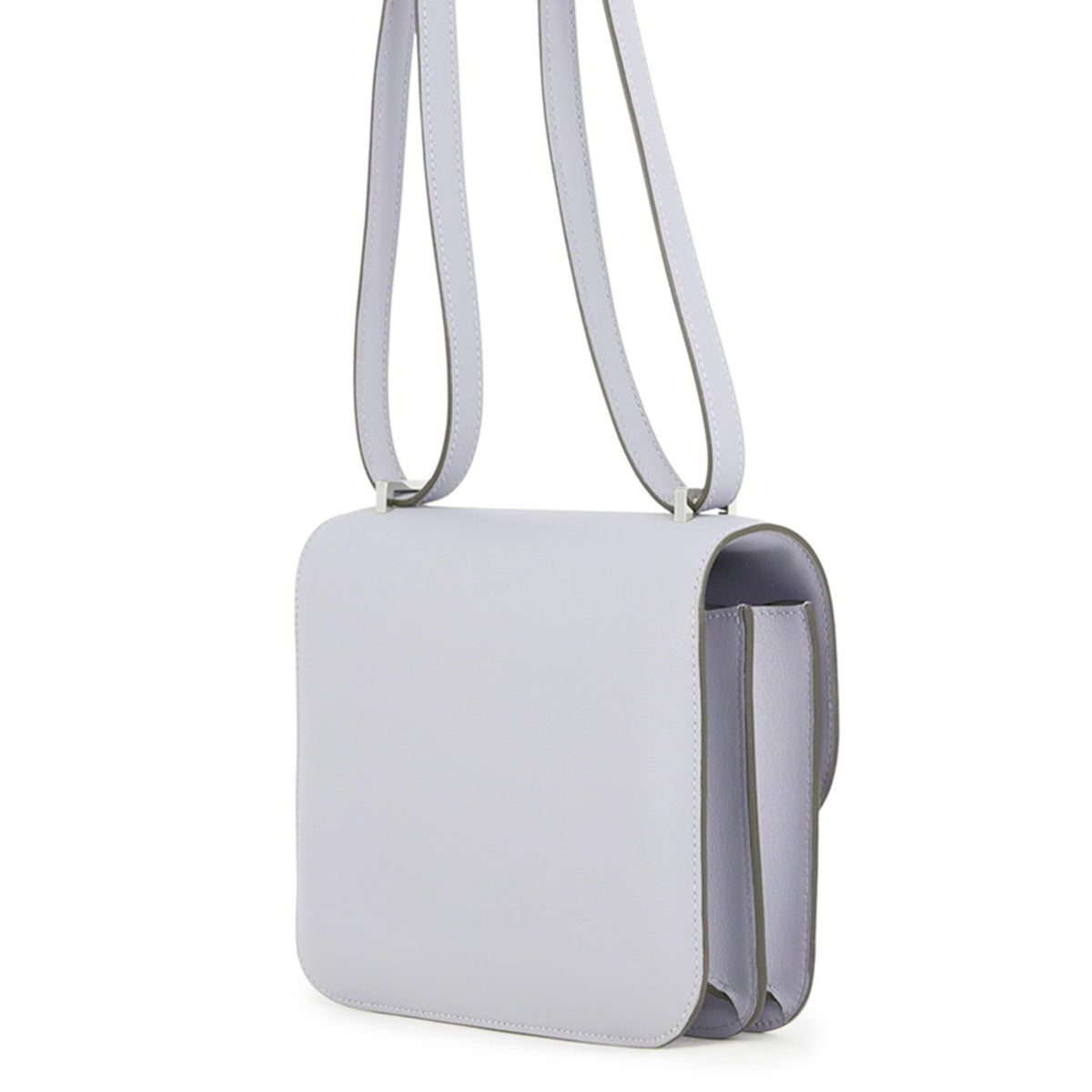 Hermes Constance Silver Swift Leather Handbag Shoulder Bag (Pre-Owned)
