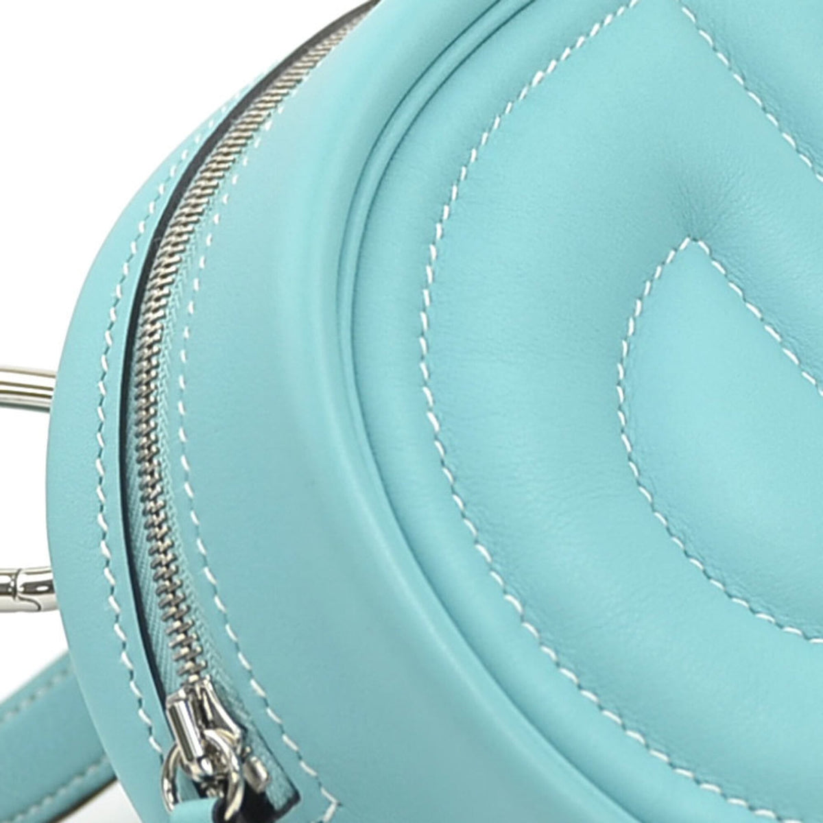Hermes Blue Atoll Swift Leather Shoulder Bag (Pre-Owned)