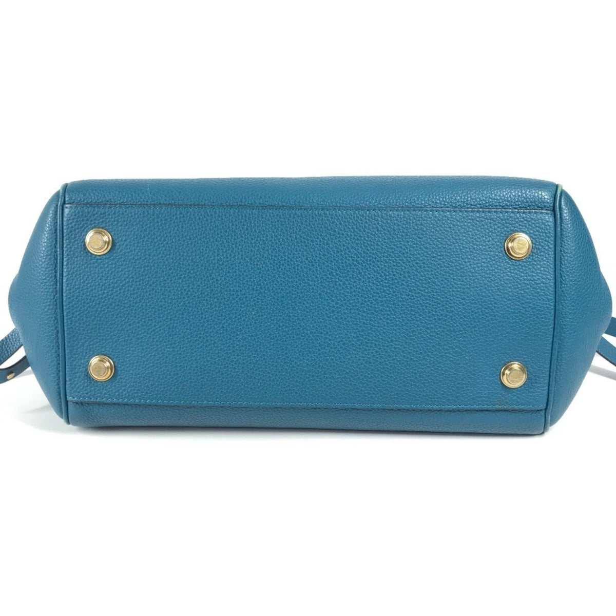 Louis Vuitton Blue Leather Shoulder Bag Tote Bag (Pre-Owned)
