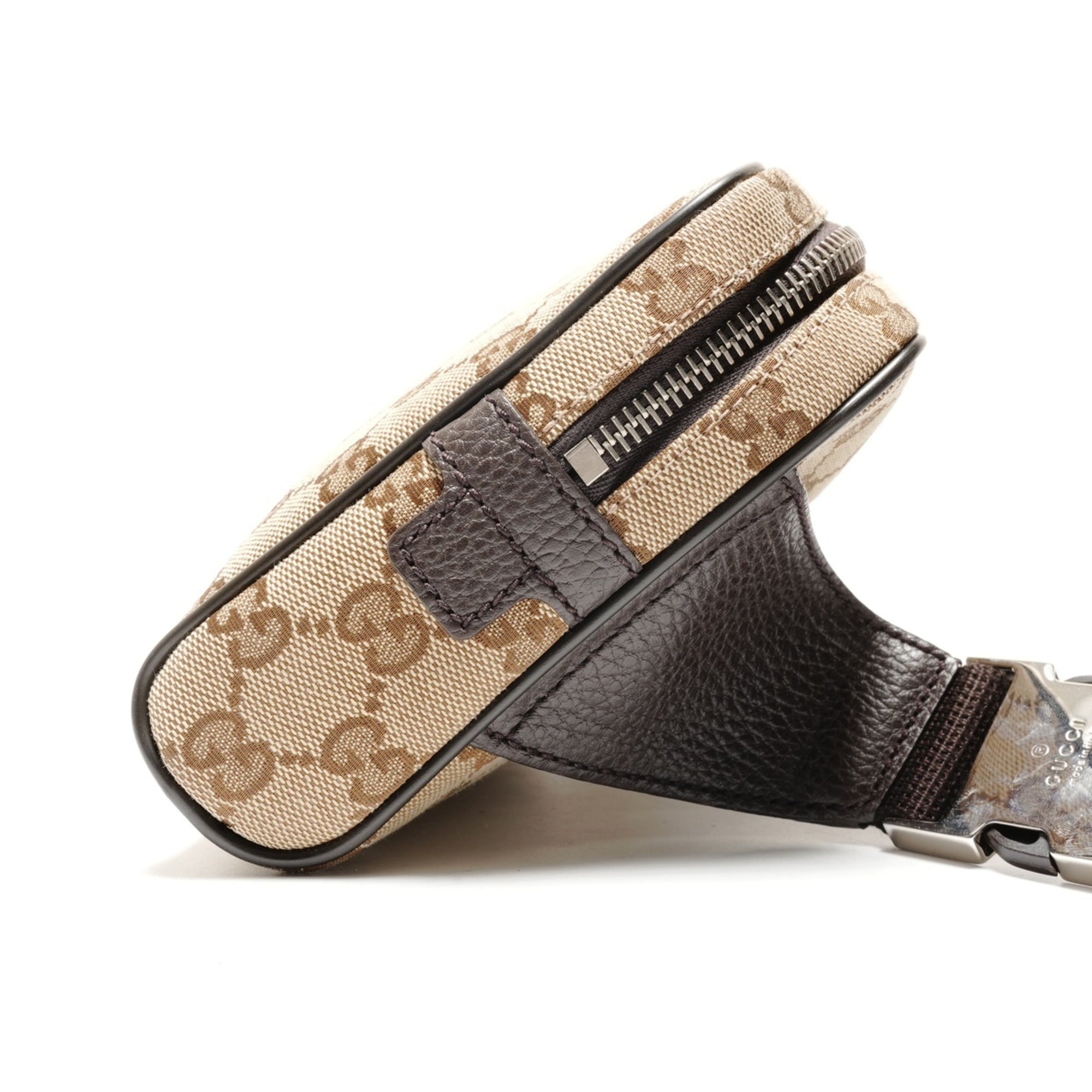 Gucci Gg Canvas Brown Gg Canvas Fanny Pack (Pre-Owned)