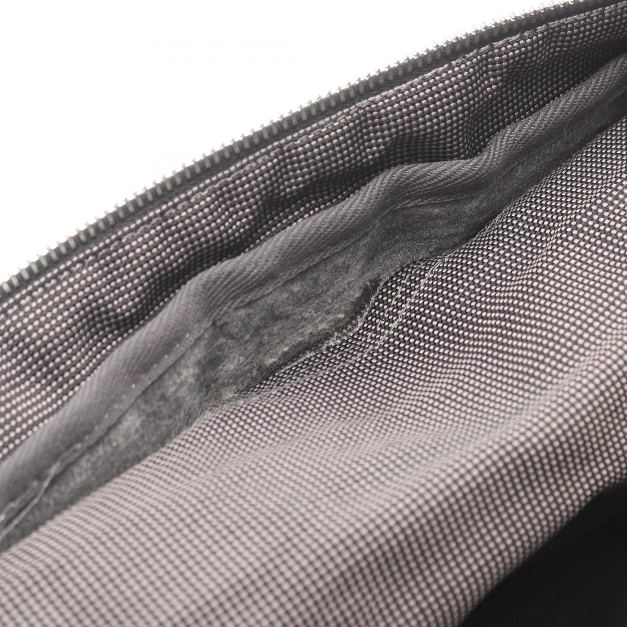 Hermes Gray Nylon Canvas Handbag Tote Bag (Pre-Owned)