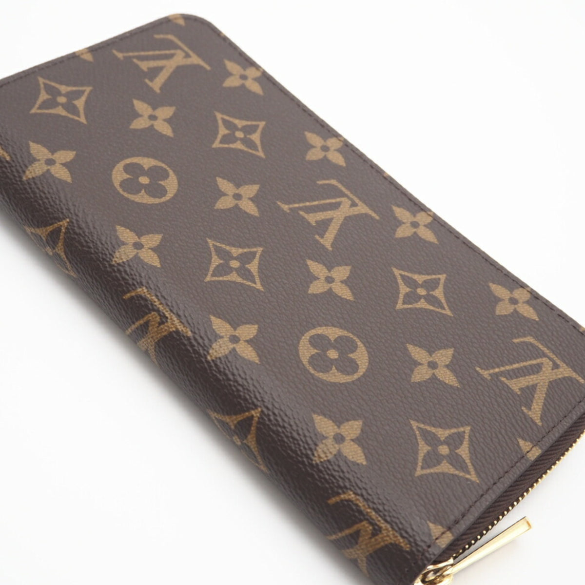Louis Vuitton Monogram Brown Coated Canvas Long Wallet (Bi-Fold) (Pre-Owned)