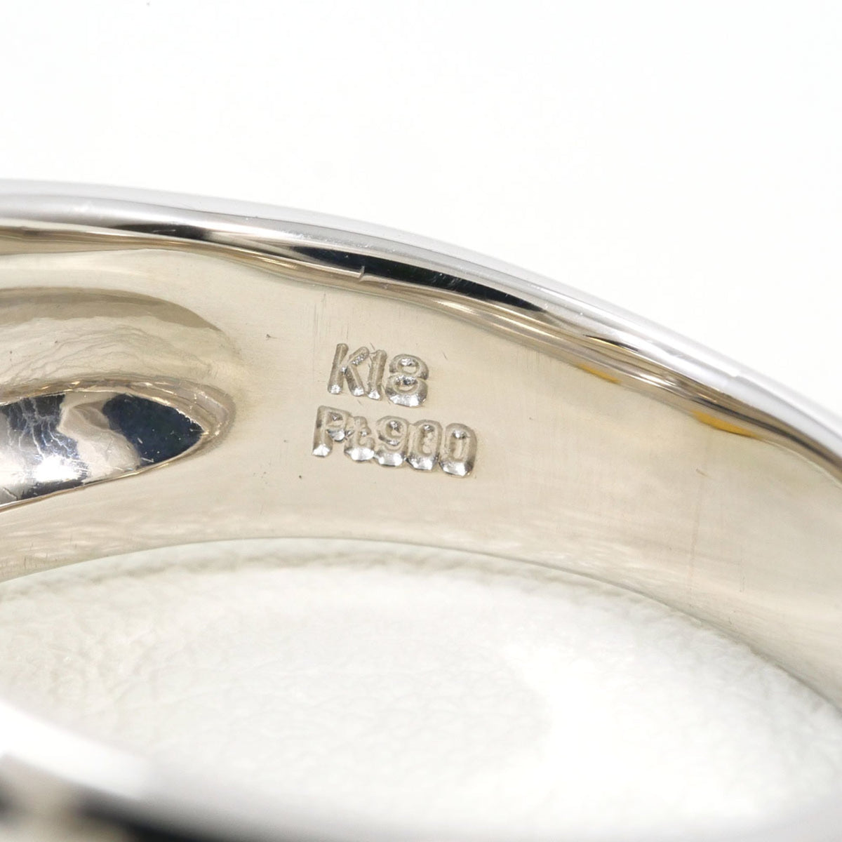 Unbranded Platinum Yellow Gold Yellow Gold (18K) Platinum 900 Band Ring (Pre-Owned)