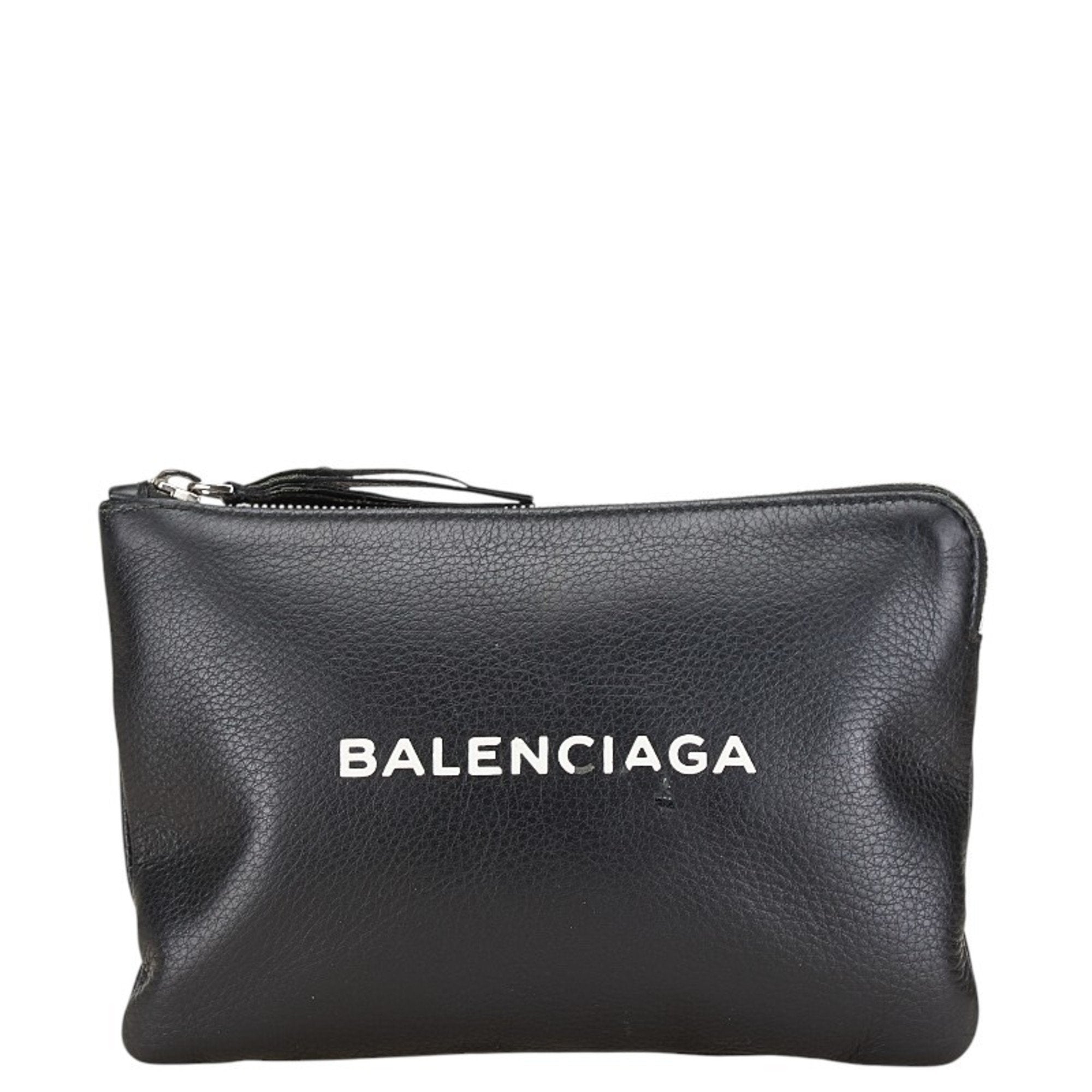Balenciaga Black Leather Pouch (Pre-Owned)