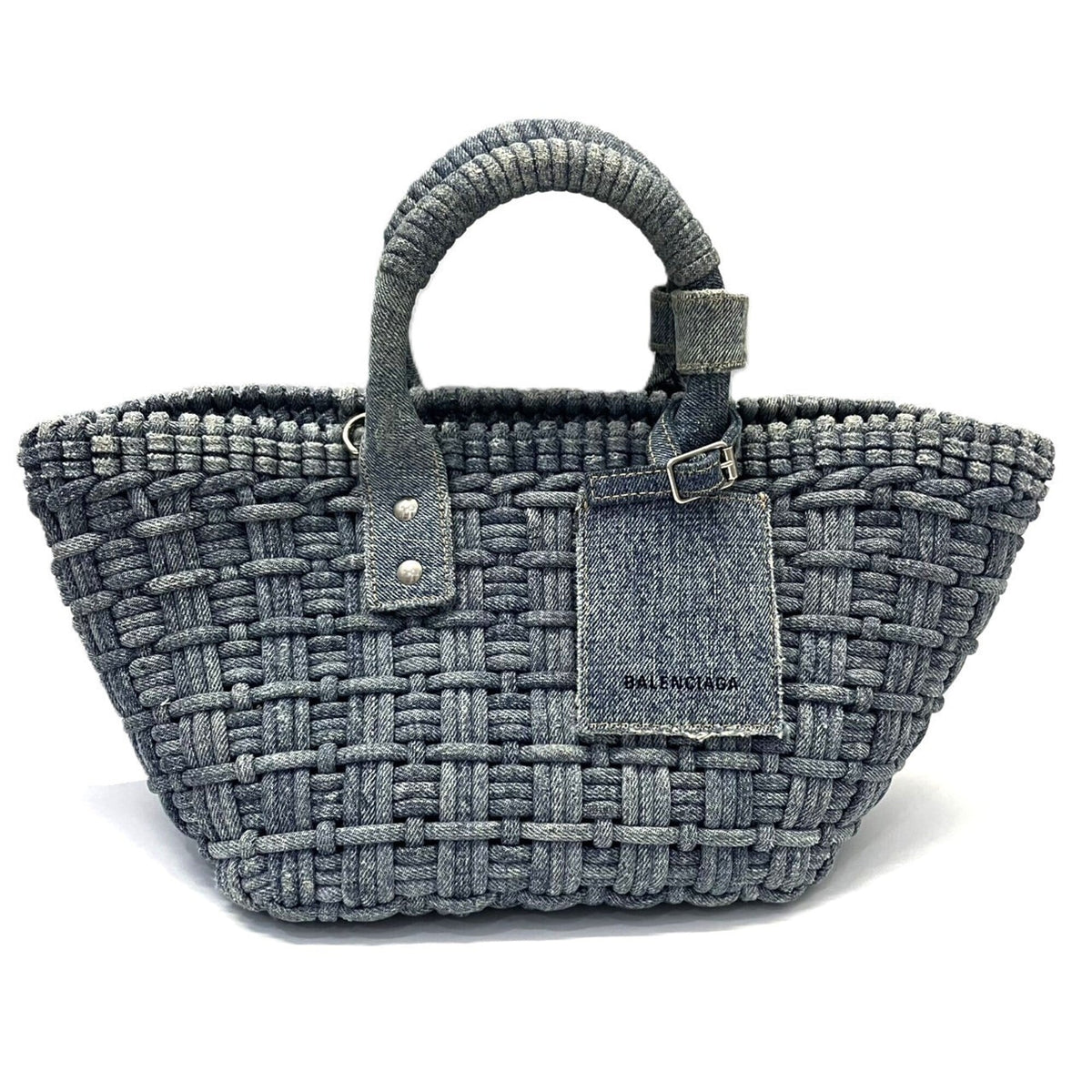 Balenciaga Denim Shoulder Bag (Pre-Owned)