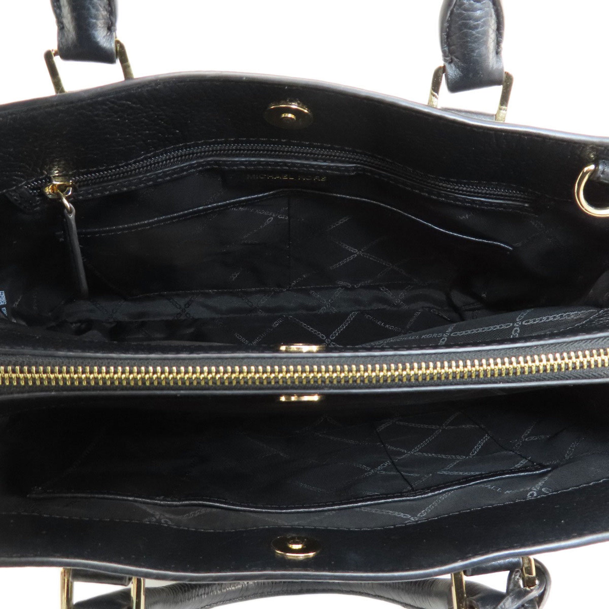 Michael Kors Black Leather Tote Bag (Pre-Owned)