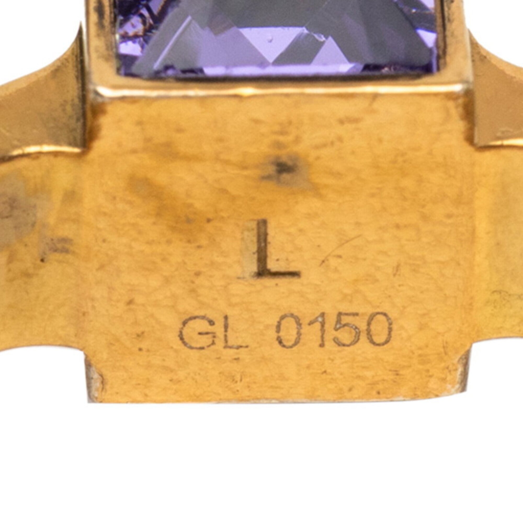 Louis Vuitton Gold Purple Band Ring (Pre-Owned)