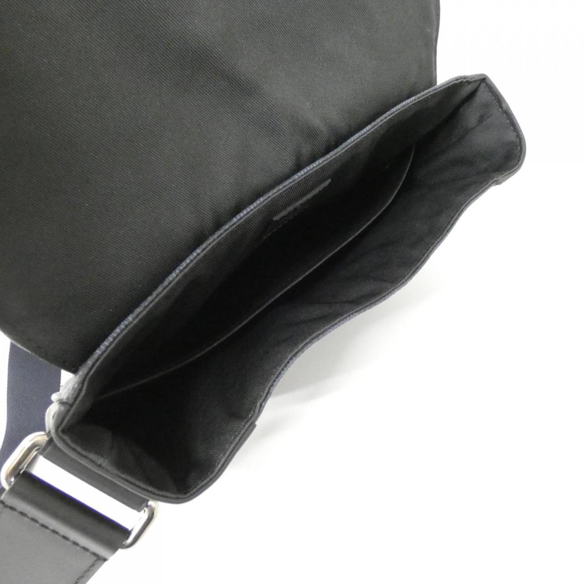 Louis Vuitton Black Cobalt Coated Canvas Shoulder Bag (Pre-Owned)