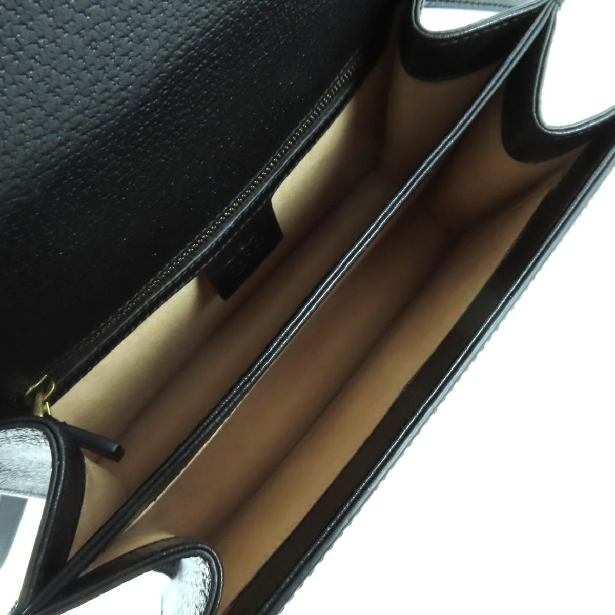 Gucci Black Leather Handbag Shoulder Bag (Pre-Owned)