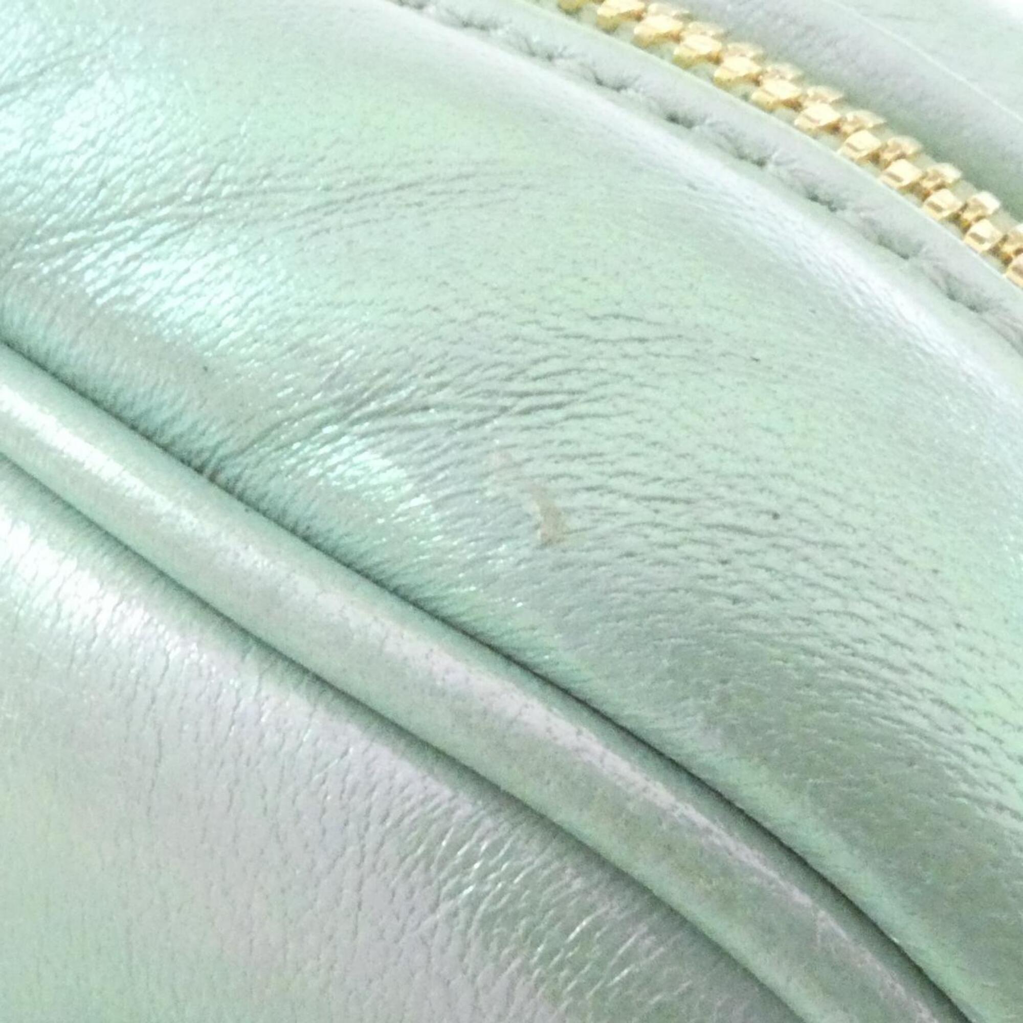 Gucci Green Quilting Leather Shoulder Bag (Pre-Owned)