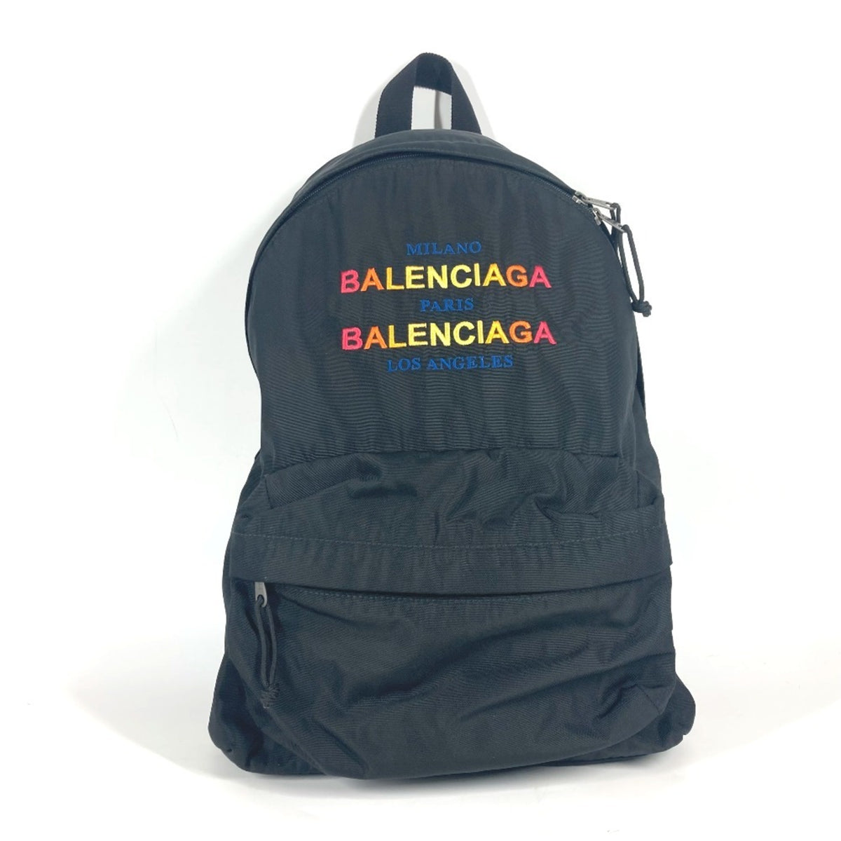 Balenciaga Black Multi-Color Nylon Backpack (Pre-Owned)