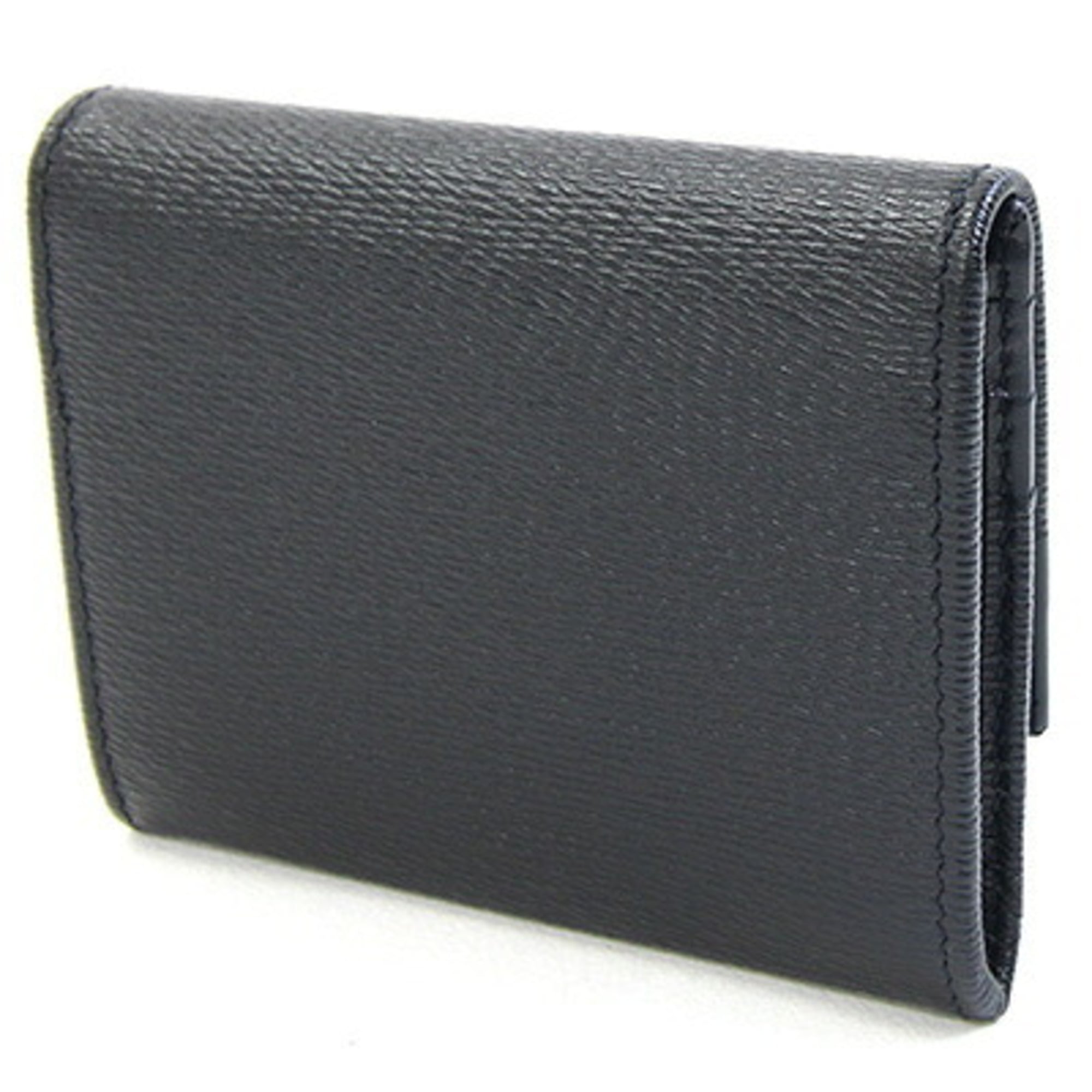 Bvlgari Black Leather Coin Purse/Coin Case (Pre-Owned)