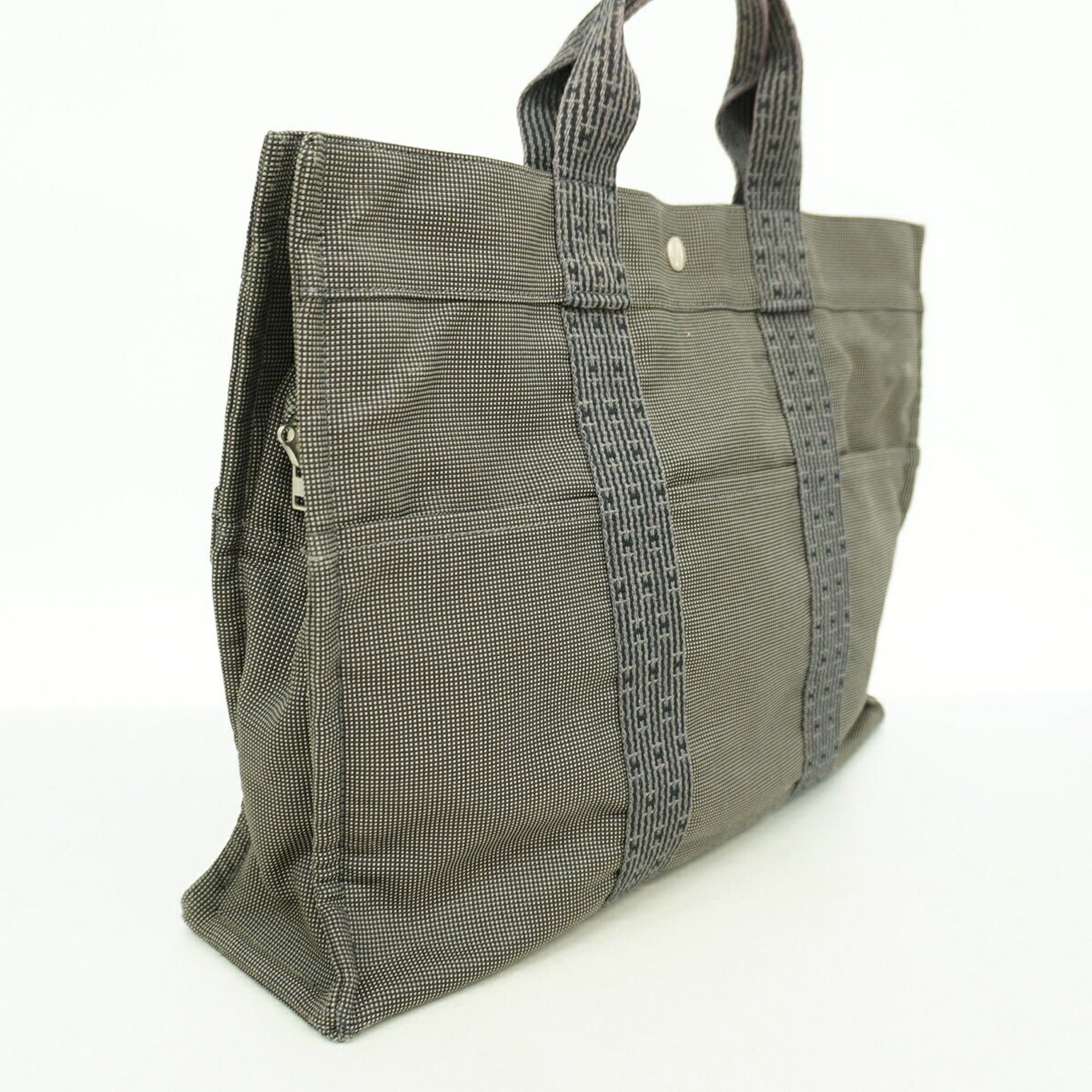 Hermes Gray Nylon Tote Bag (Pre-Owned)