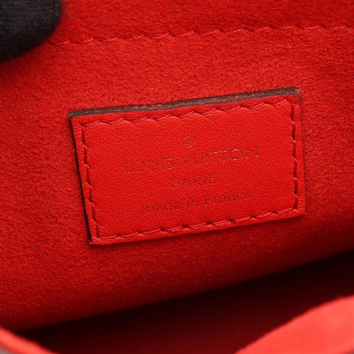 Louis Vuitton Brown Red Color Coated Canvas Leather Handbag (Pre-Owned)