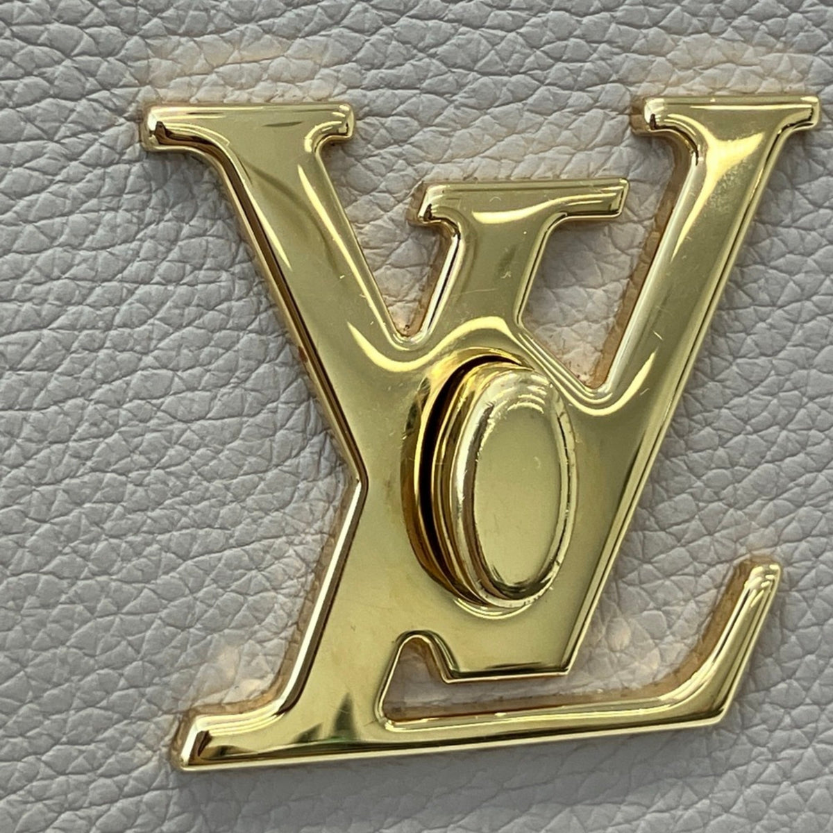 Louis Vuitton Grayish Leather Shoulder Bag (Pre-Owned)