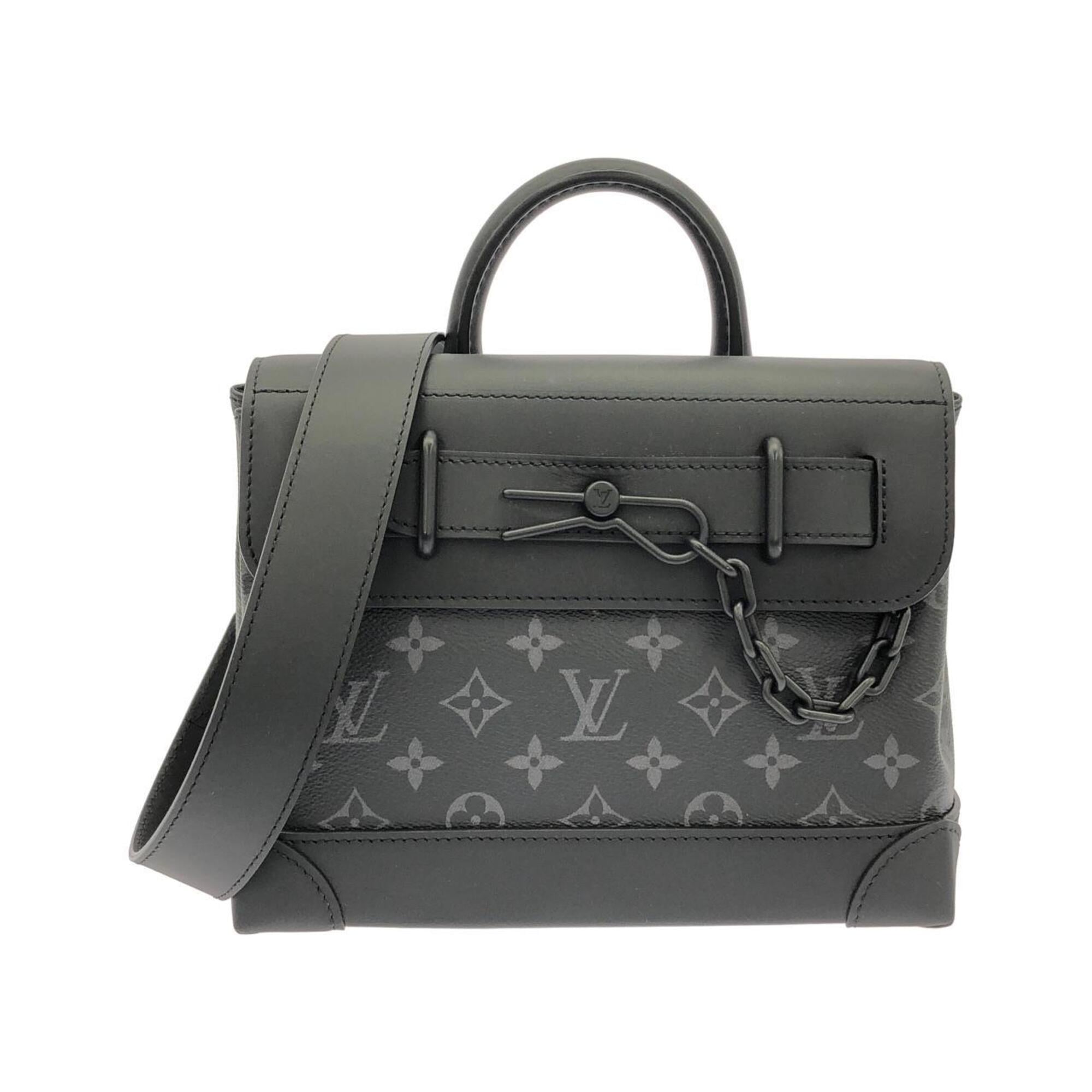 Louis Vuitton Black Coated Canvas Handbag (Pre-Owned)