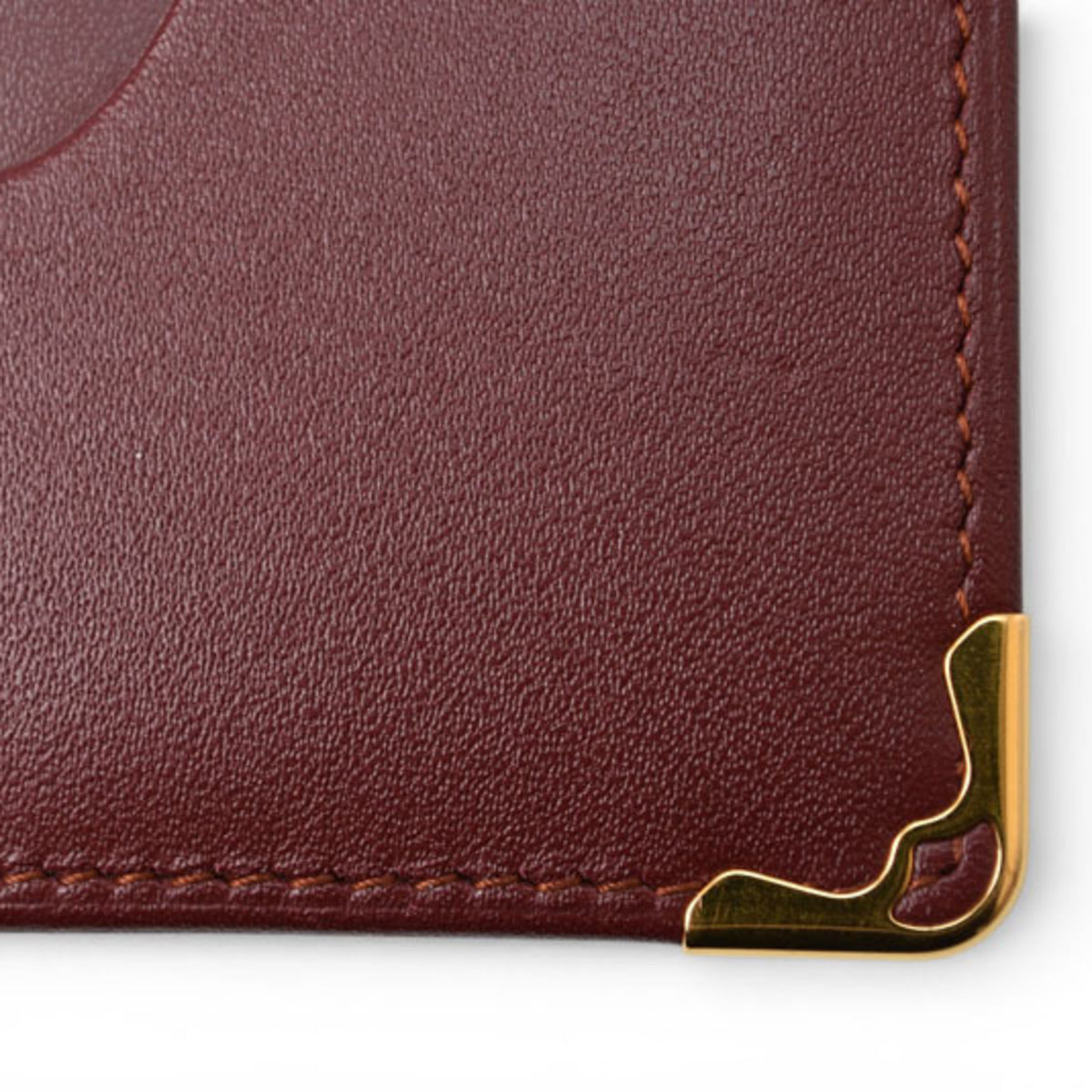 Cartier Must Bordeaux Leather Wallet (Bi-Fold) (Pre-Owned)