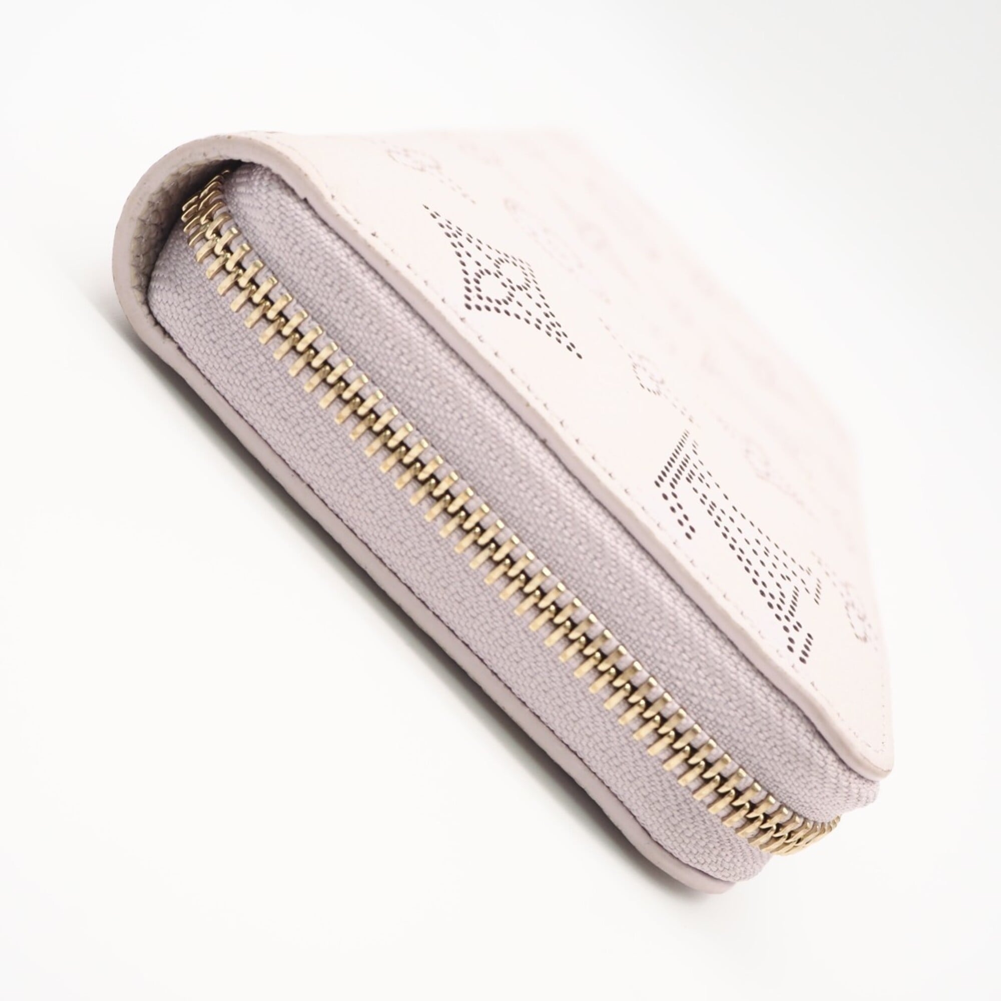 Louis Vuitton Mahina Purple Leather Long Wallet (Bi-Fold) (Pre-Owned)
