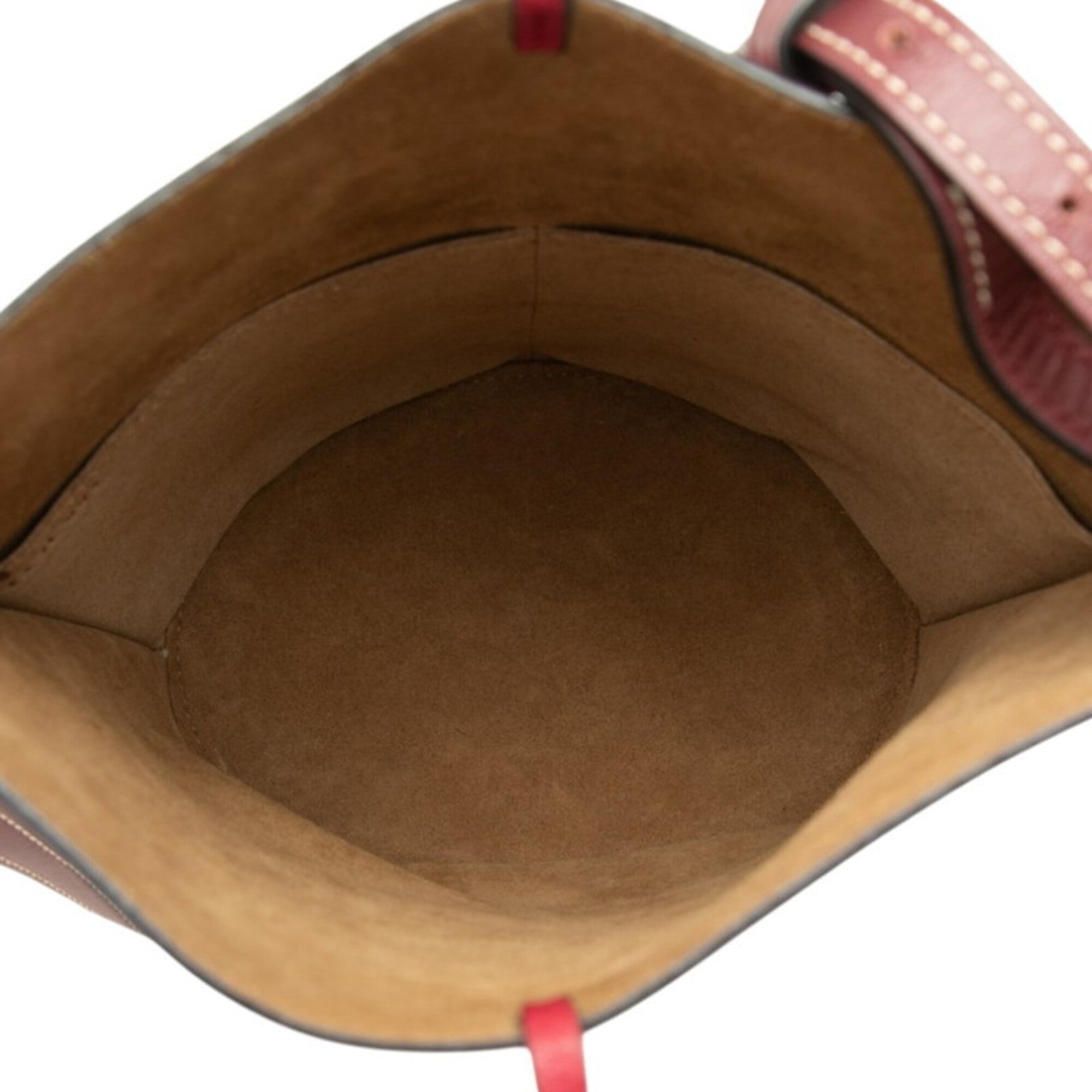 Loewe Red Color Leather Shoulder Bag (Pre-Owned)
