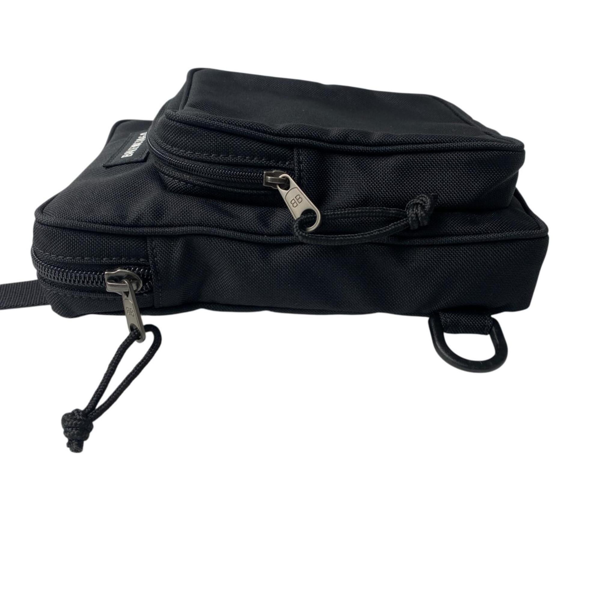 Balenciaga Black Nylon Sling Bag (Pre-Owned)