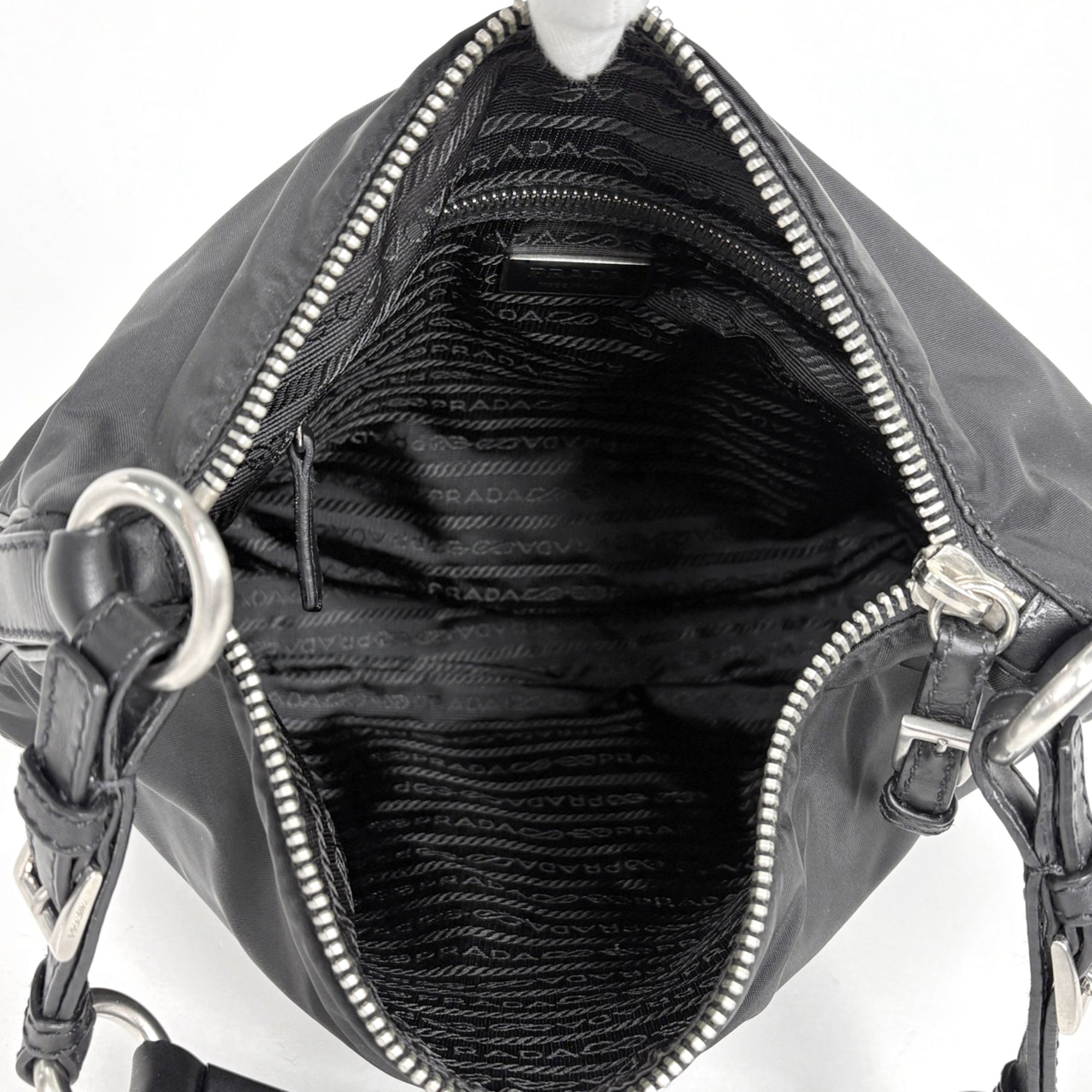 Prada Black Nylon Shoulder Bag (Pre-Owned)