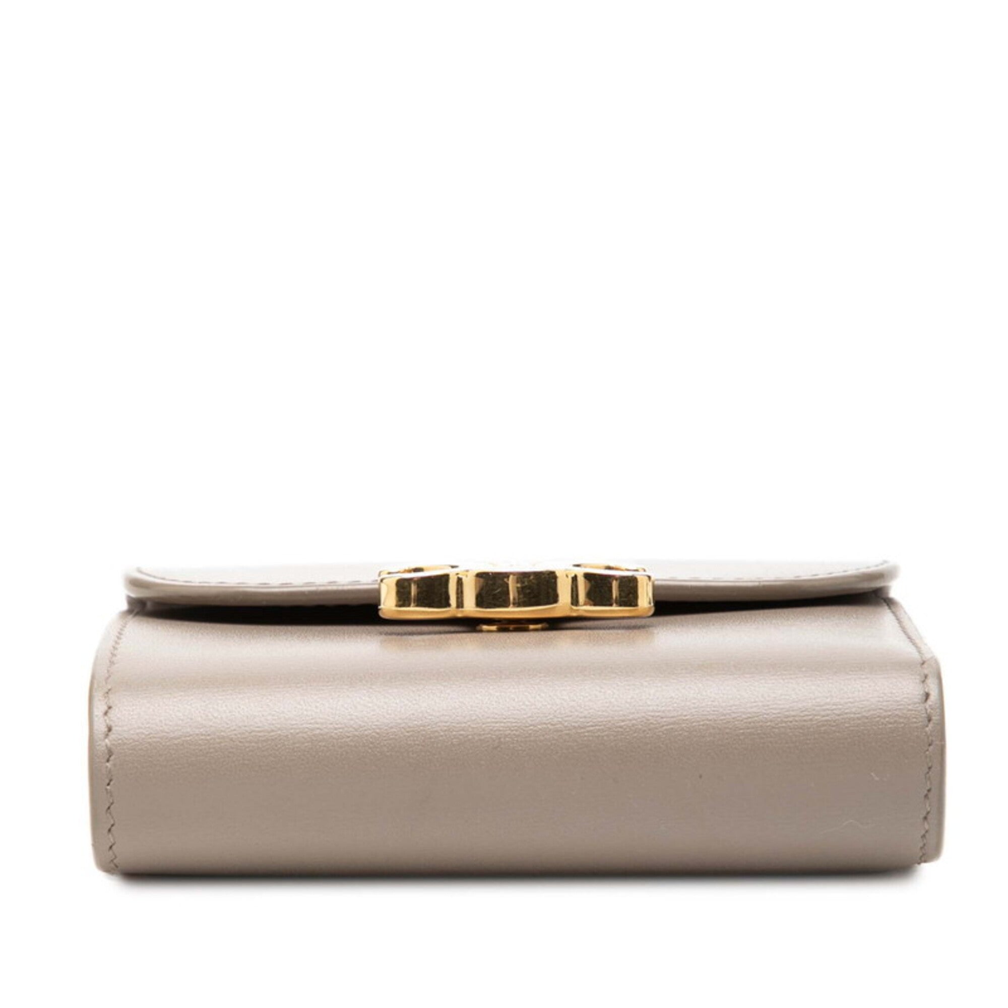 Celine Gray Leather Wallet (Bi-Fold) (Pre-Owned)