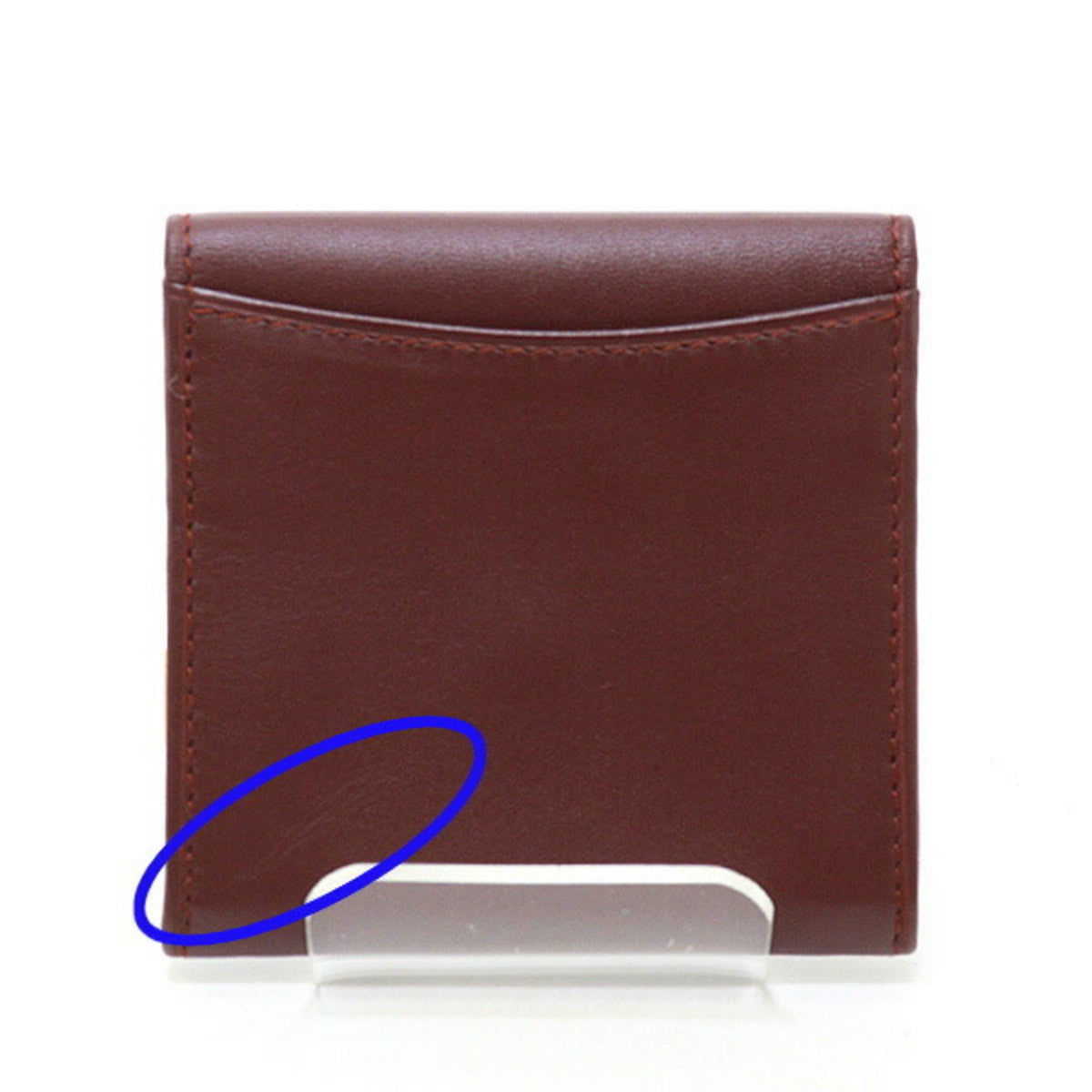 Cartier Must Bordeaux Leather Coin Purse/Coin Case (Pre-Owned)