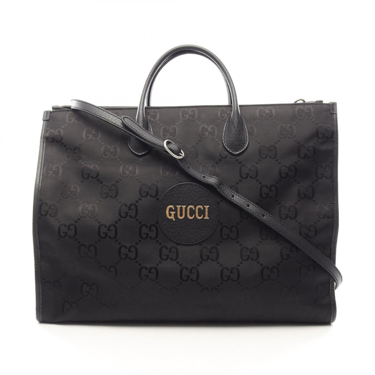 Gucci Black Leather Handbag Shoulder Bag (Pre-Owned)