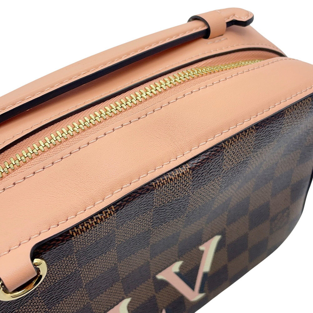 Louis Vuitton Damier Damier Canvas Ebene Damier Canvas Handbag Pouch (Pre-Owned)