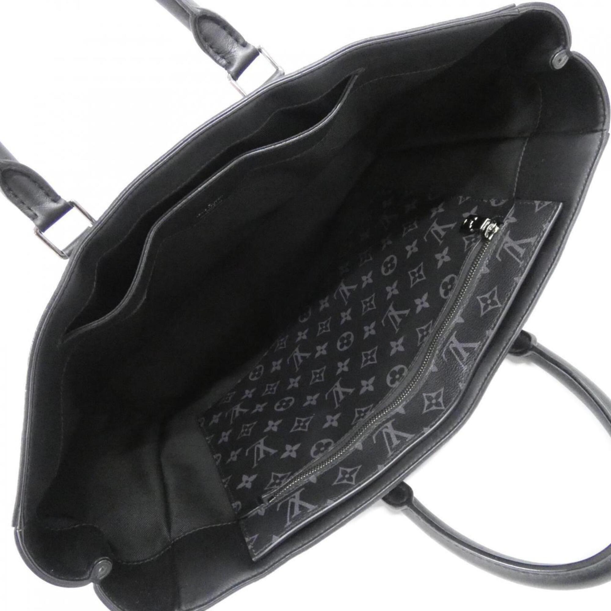 Louis Vuitton Black Coated Canvas Handbag (Pre-Owned)