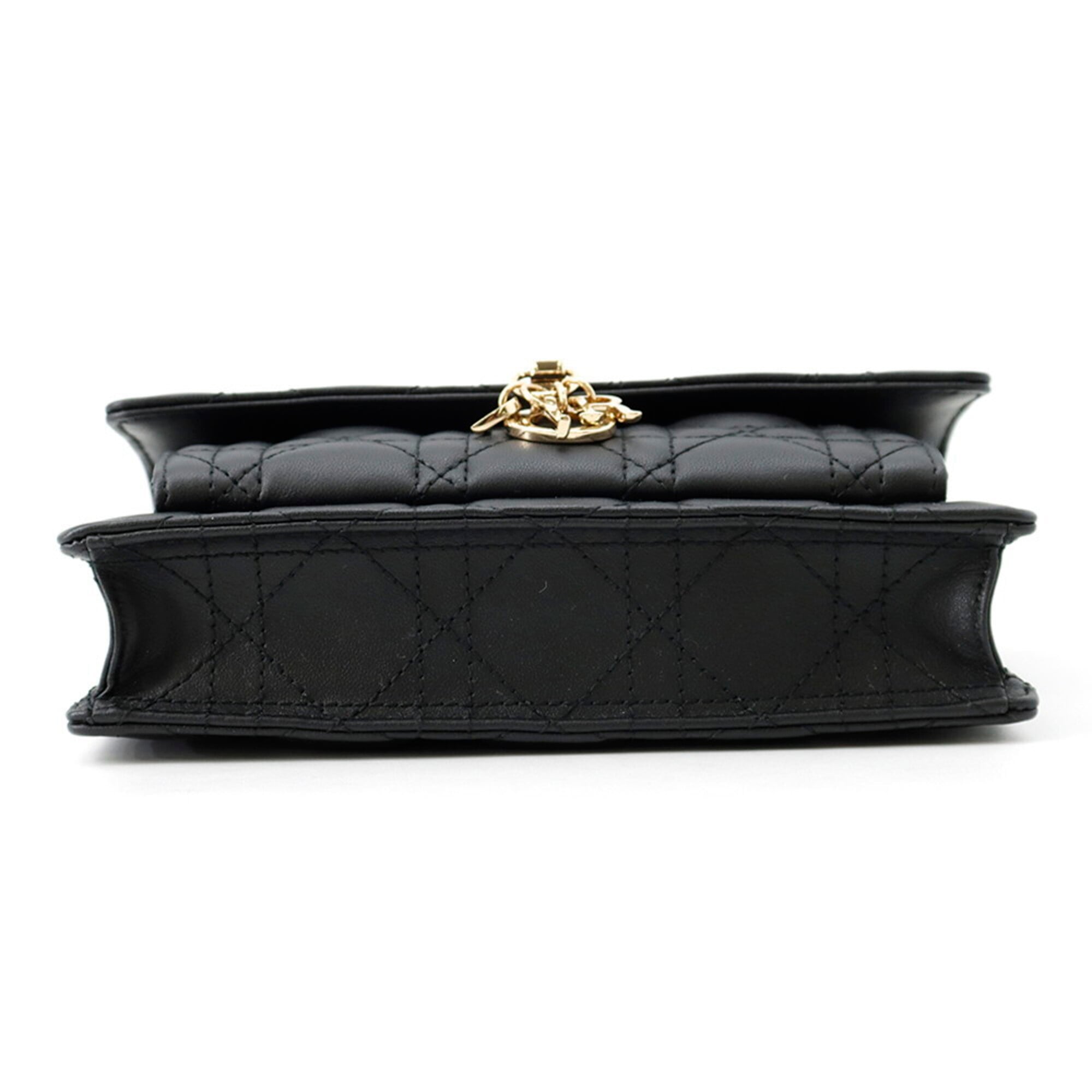 Christian Dior Black Leather Shoulder Bag (Pre-Owned)