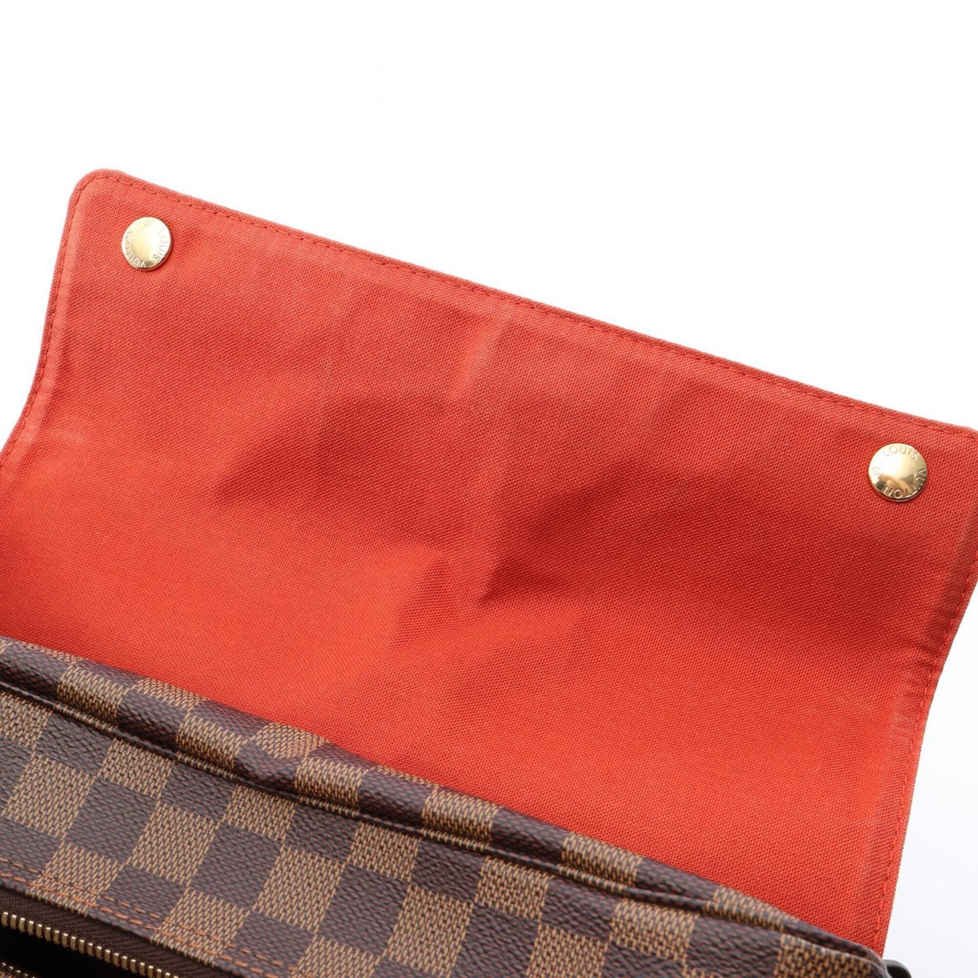 Louis Vuitton Brown Ebene Coated Canvas Leather Handbag Shoulder Bag (Pre-Owned)