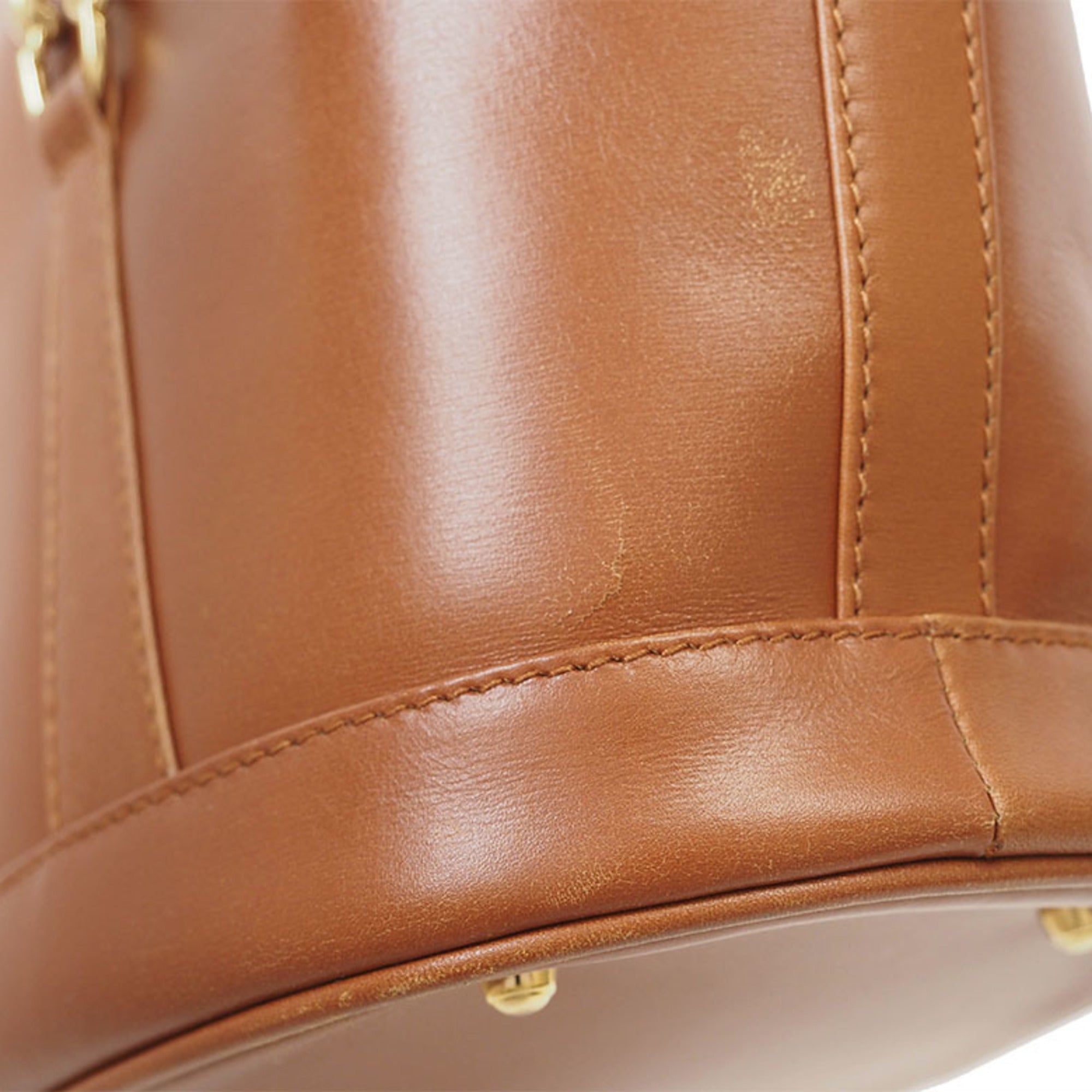 Gucci Brown Leather Tote Bag (Pre-Owned)