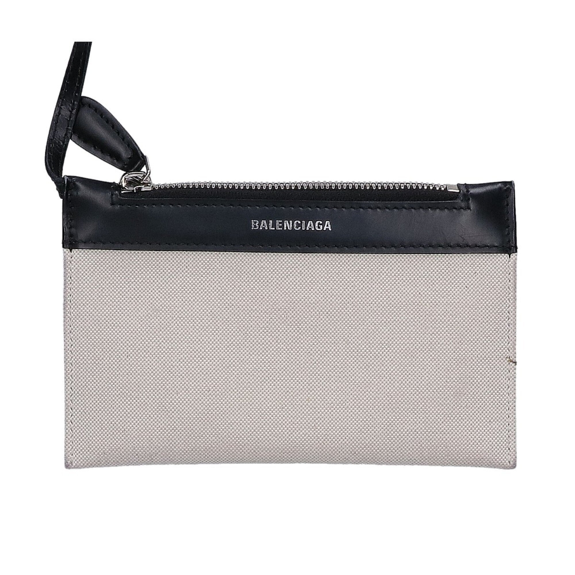 Balenciaga Black Ivory Canvas Handbag (Pre-Owned)