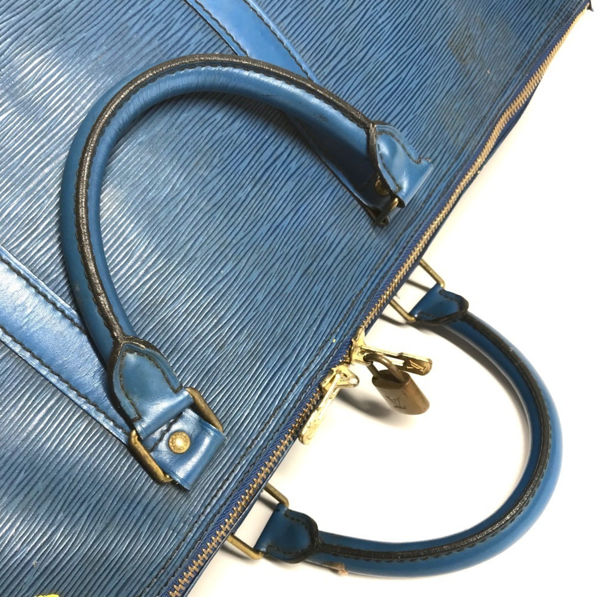 Louis Vuitton Blue Toledo Blue Epi Leather Boston Bag (Pre-Owned)