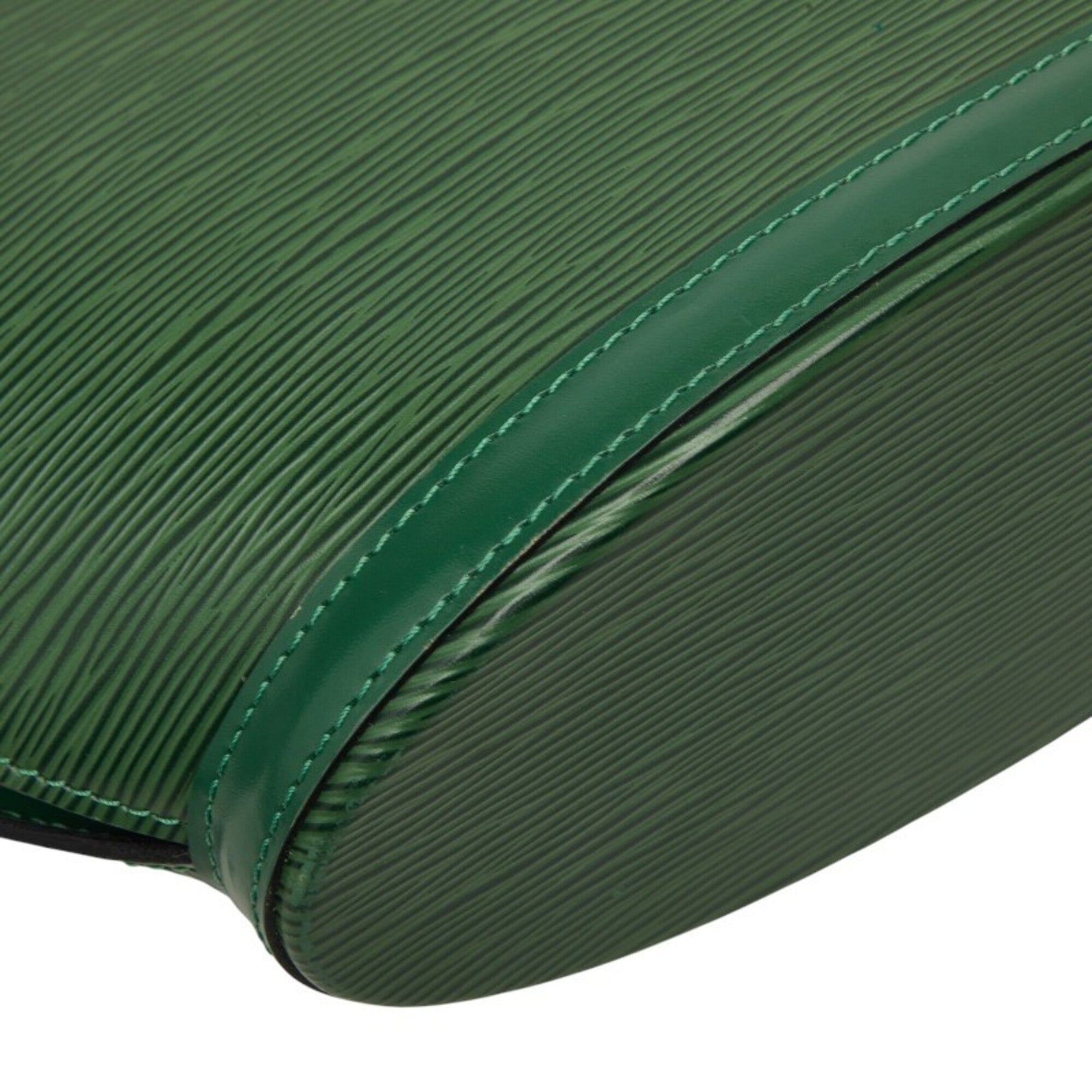 Louis Vuitton Borneo Green Leather Handbag (Pre-Owned)