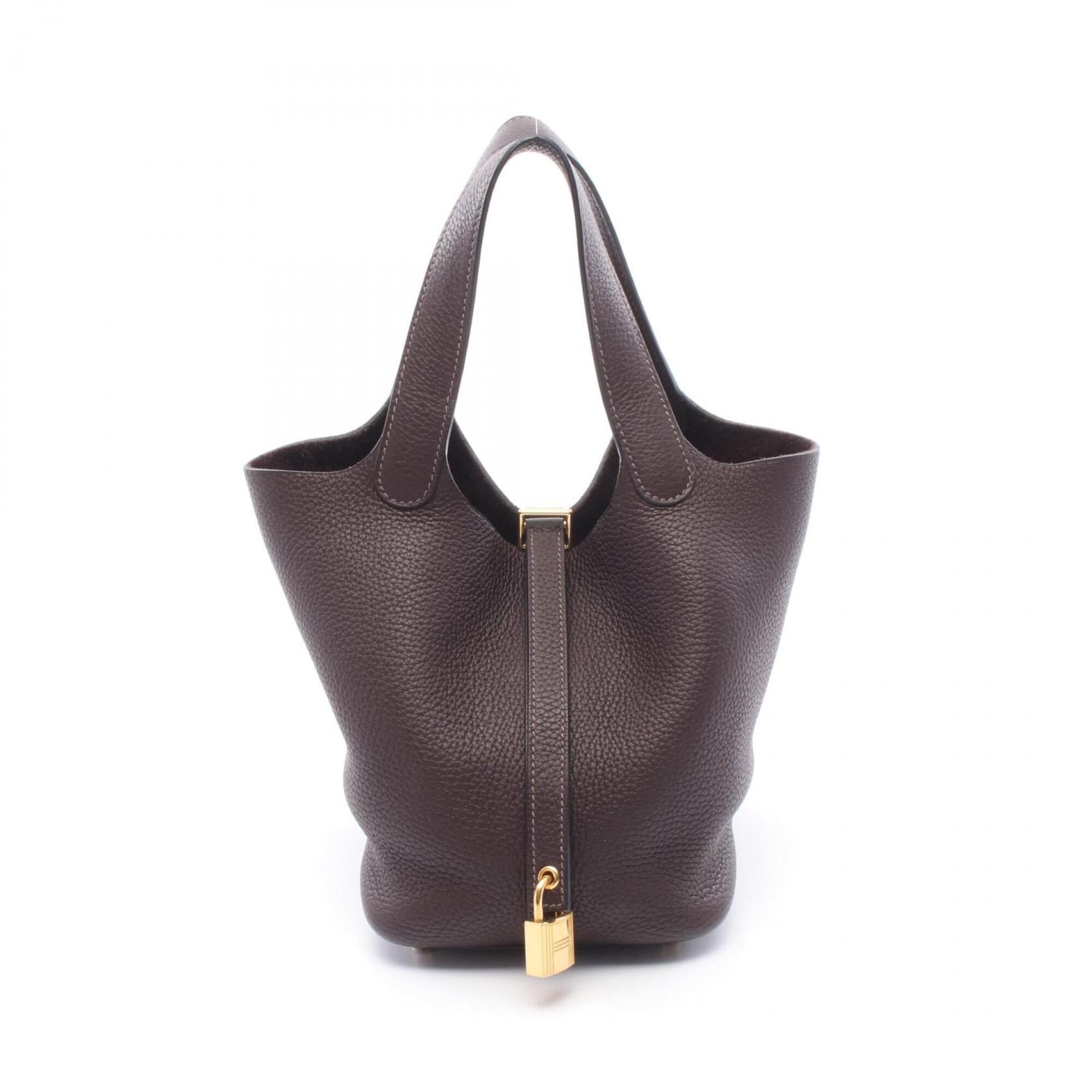 Hermes Brown Leather Handbag (Pre-Owned)