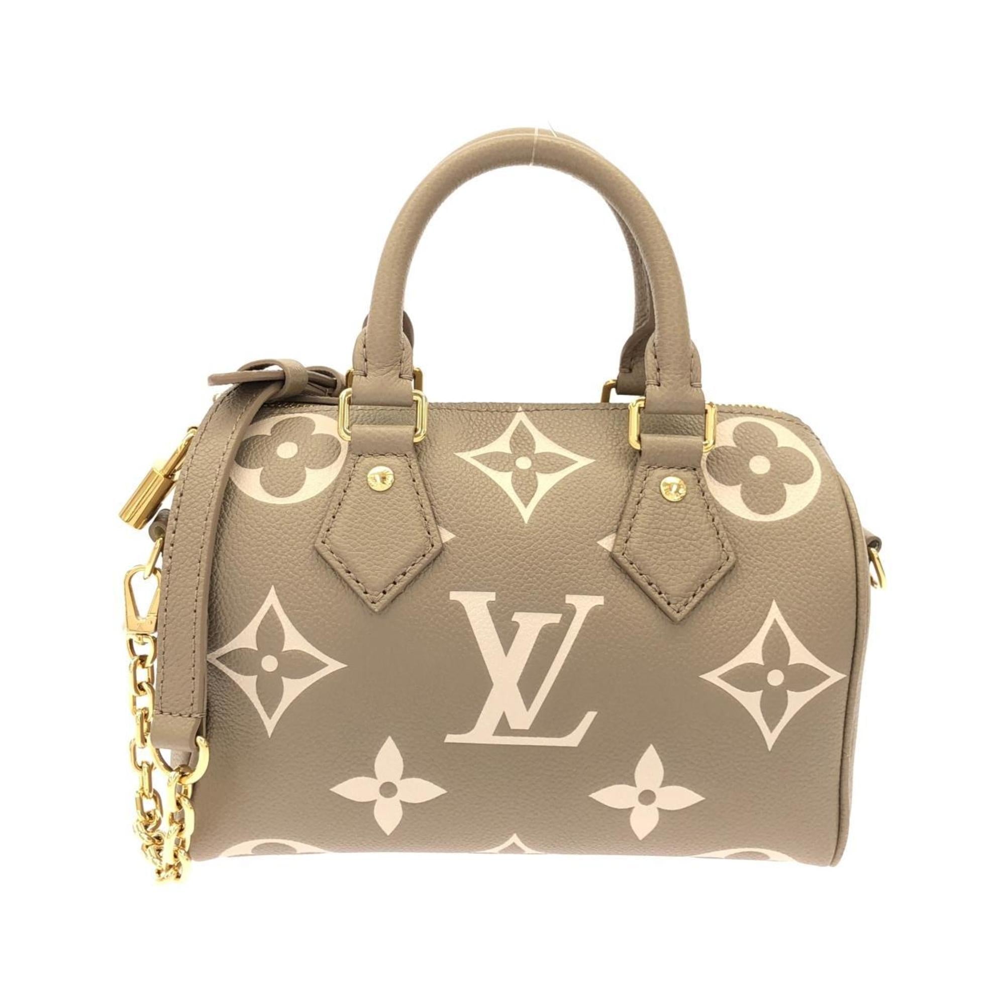 Louis Vuitton Cream Tourterelle Leather Boston Bag (Pre-Owned)