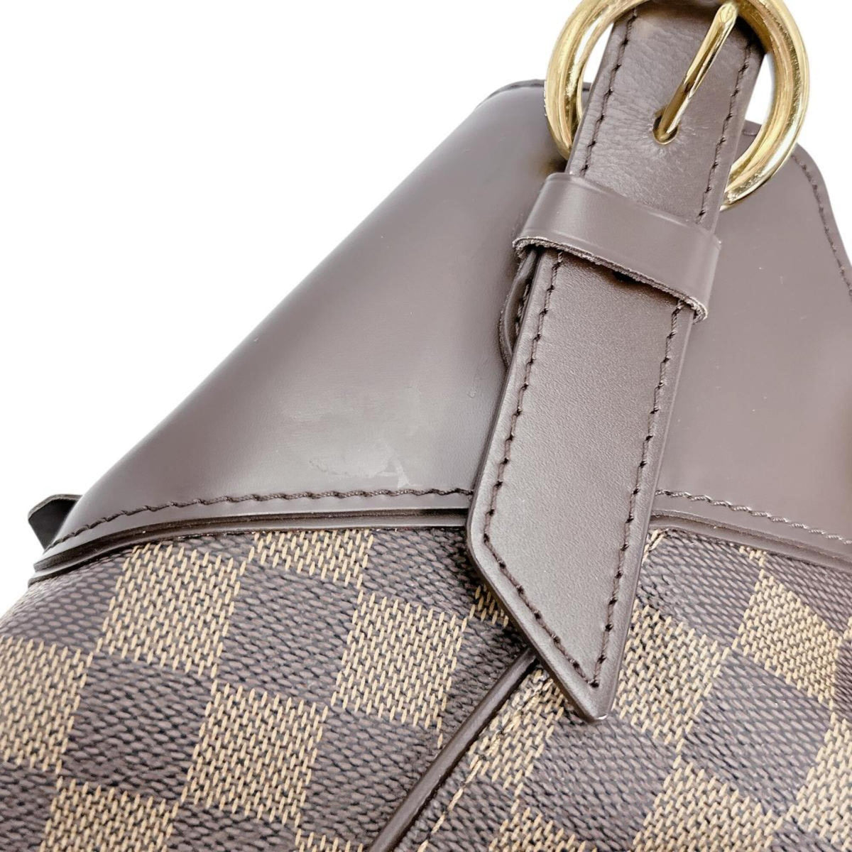 Louis Vuitton Damier Brown Damier Canvas Handbag Tote Bag (Pre-Owned)