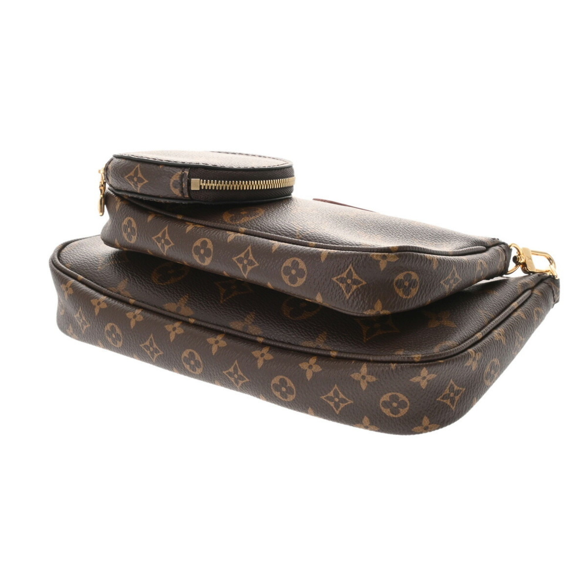 Louis Vuitton Khaki Monogram Pochette Shoulder Bag (Pre-Owned)