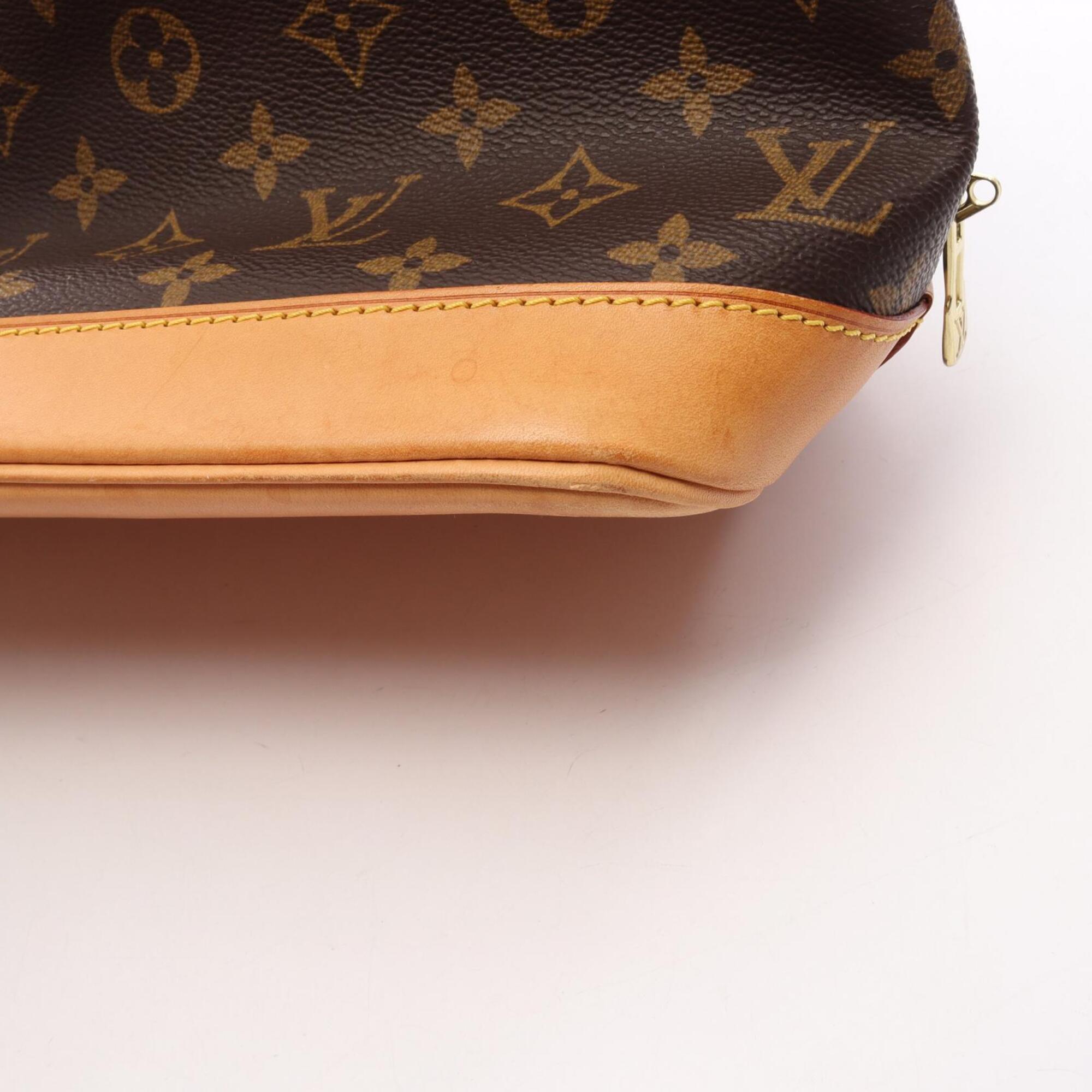 Louis Vuitton Brown Coated Canvas Leather Handbag (Pre-Owned)