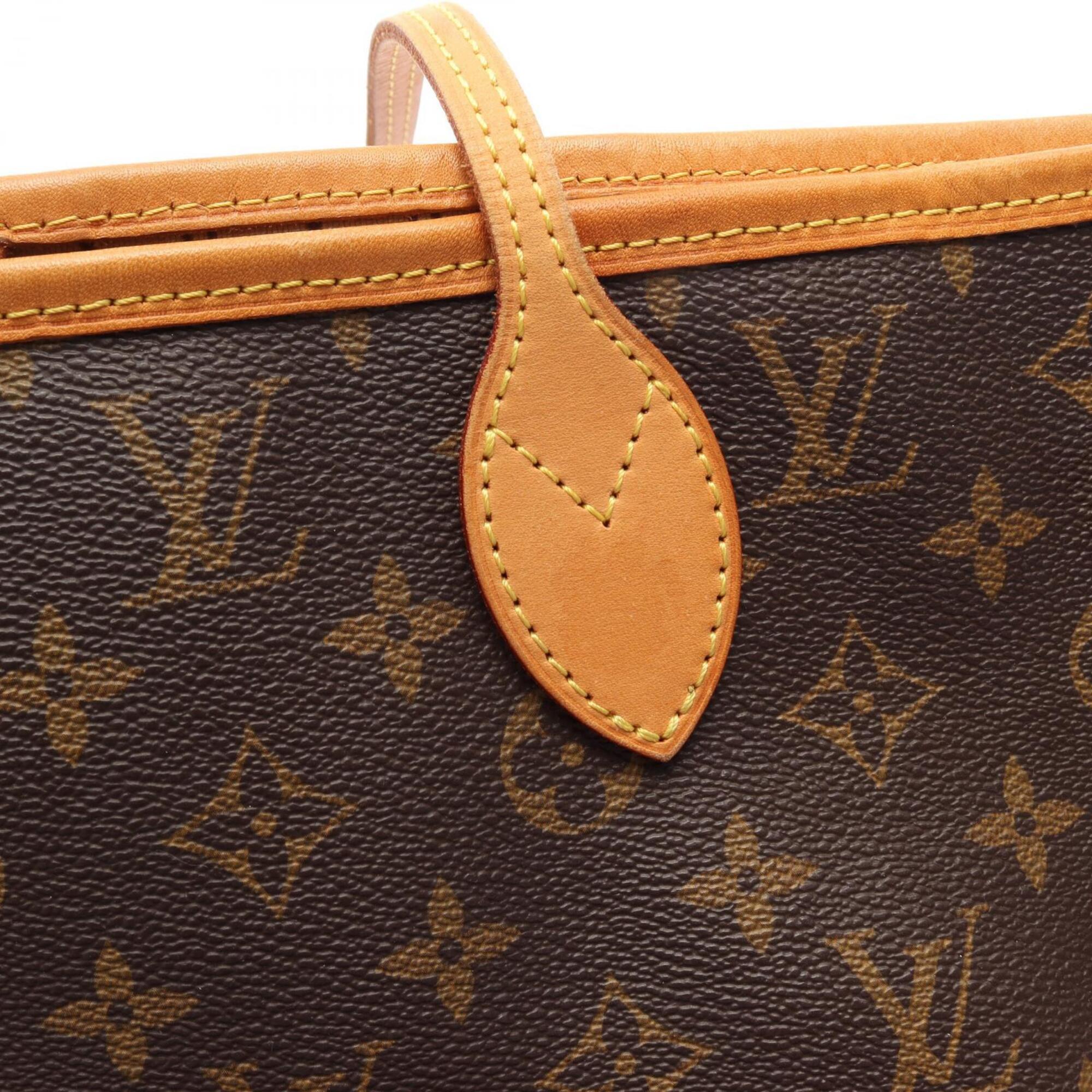 Louis Vuitton Brown Pvc Leather Handbag Tote Bag (Pre-Owned)