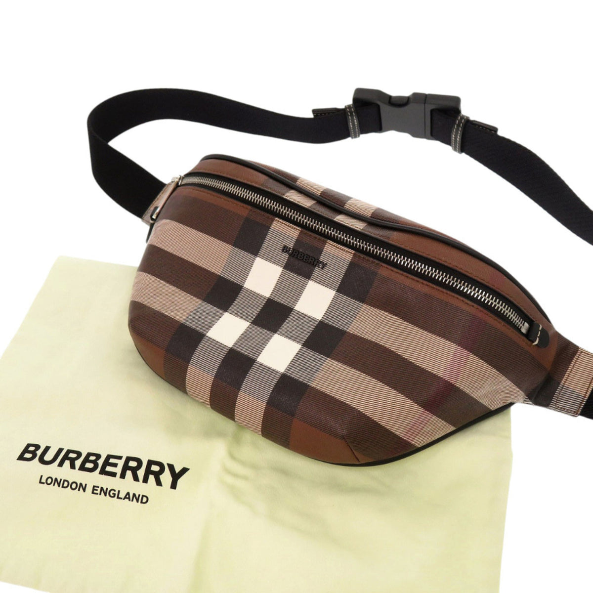 Burberry Pvc Cotton Sling Bag (Pre-Owned)