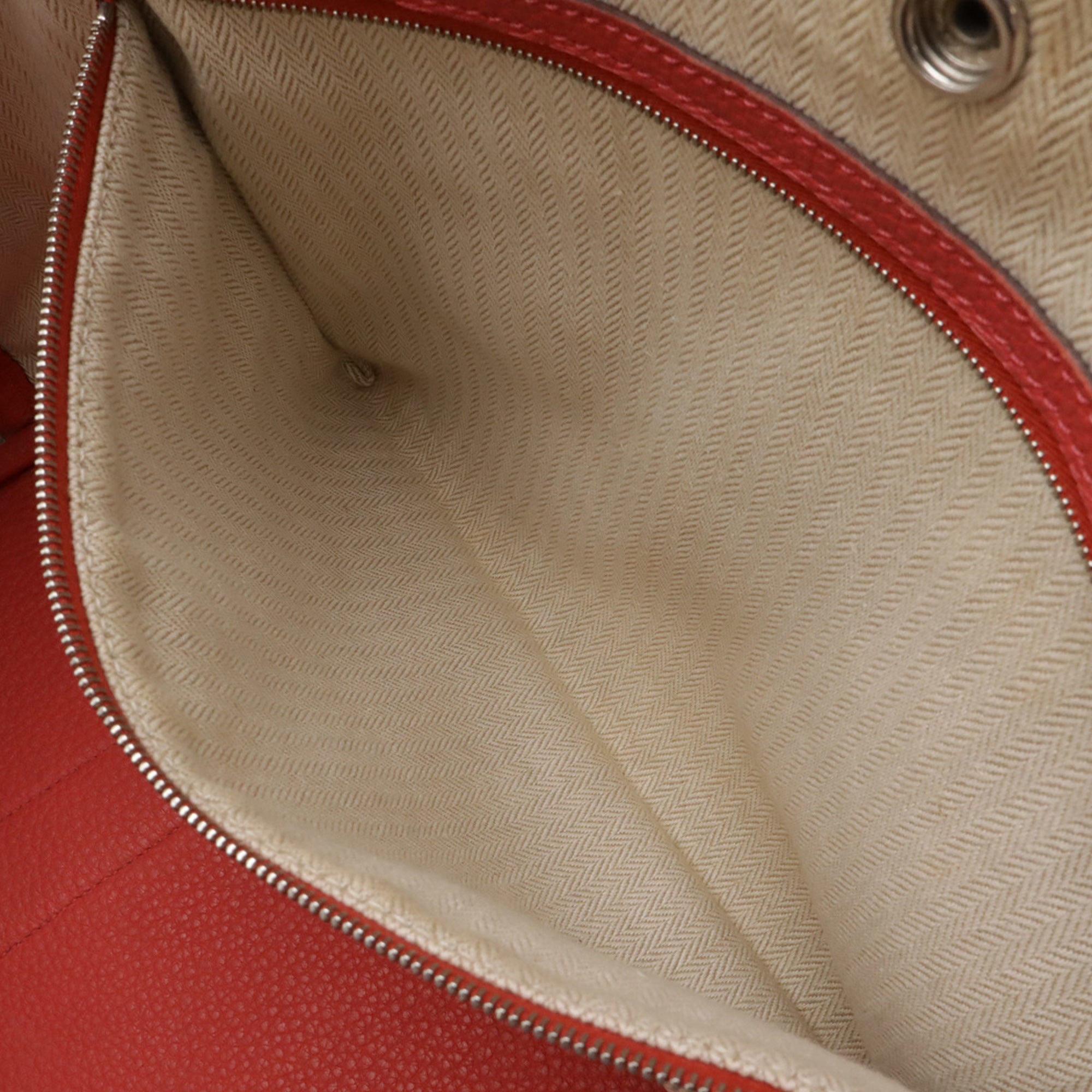 Hermes Garden Rose Azalee Negonda Leather Handbag Tote Bag (Pre-Owned)